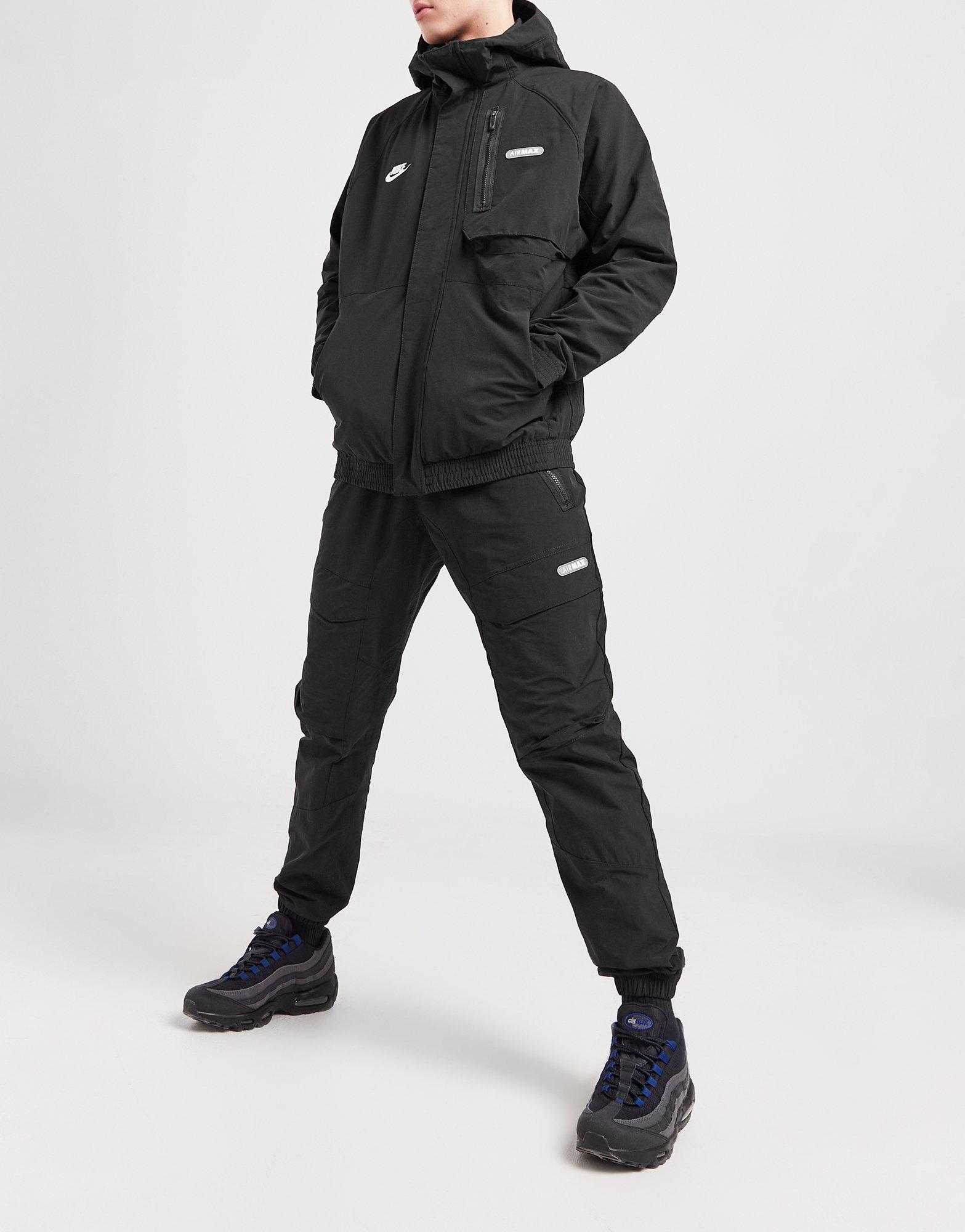 Black Nike Air Max Woven Cargo Track Pants - JD Sports Ireland