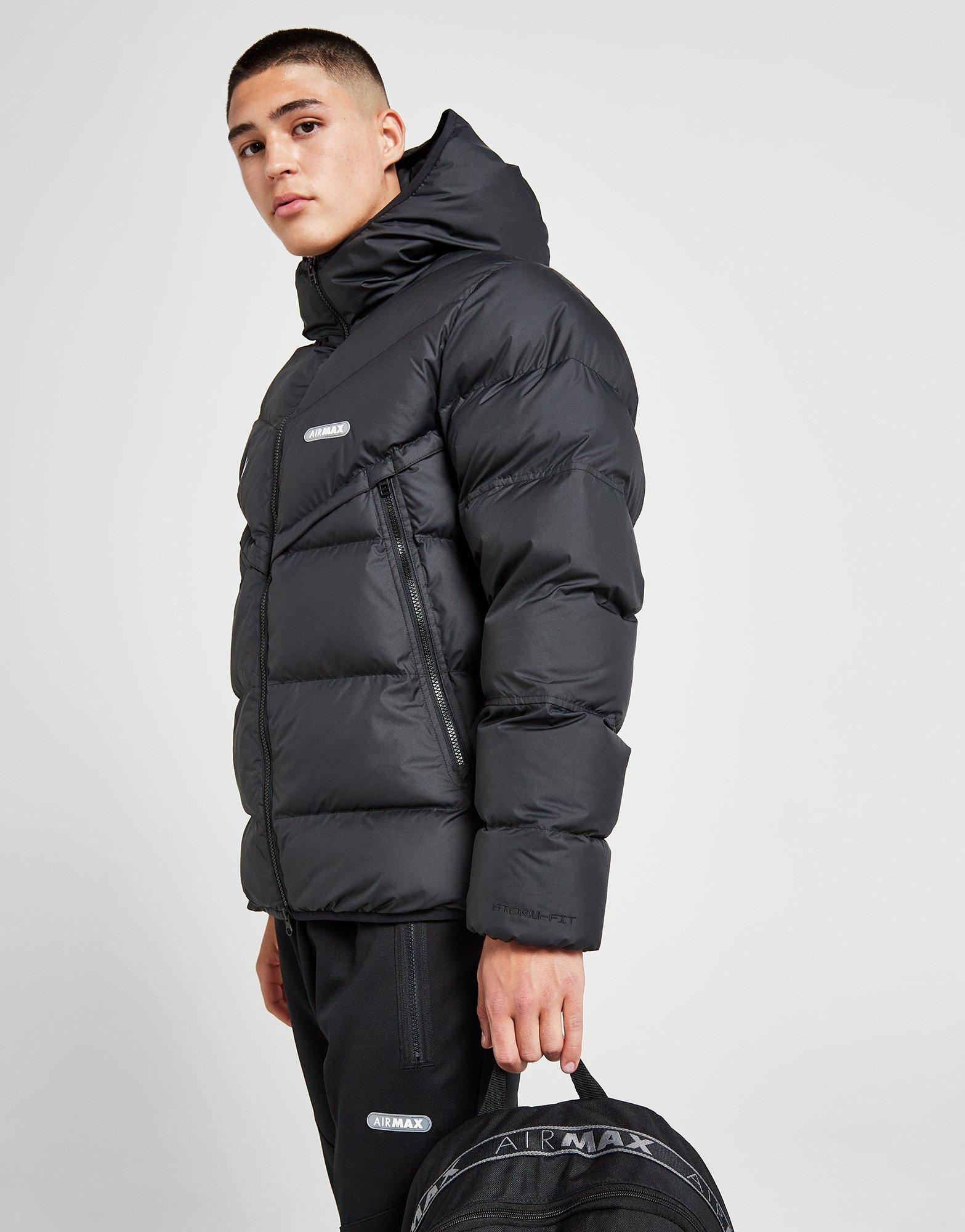 Nike grey best sale padded jacket