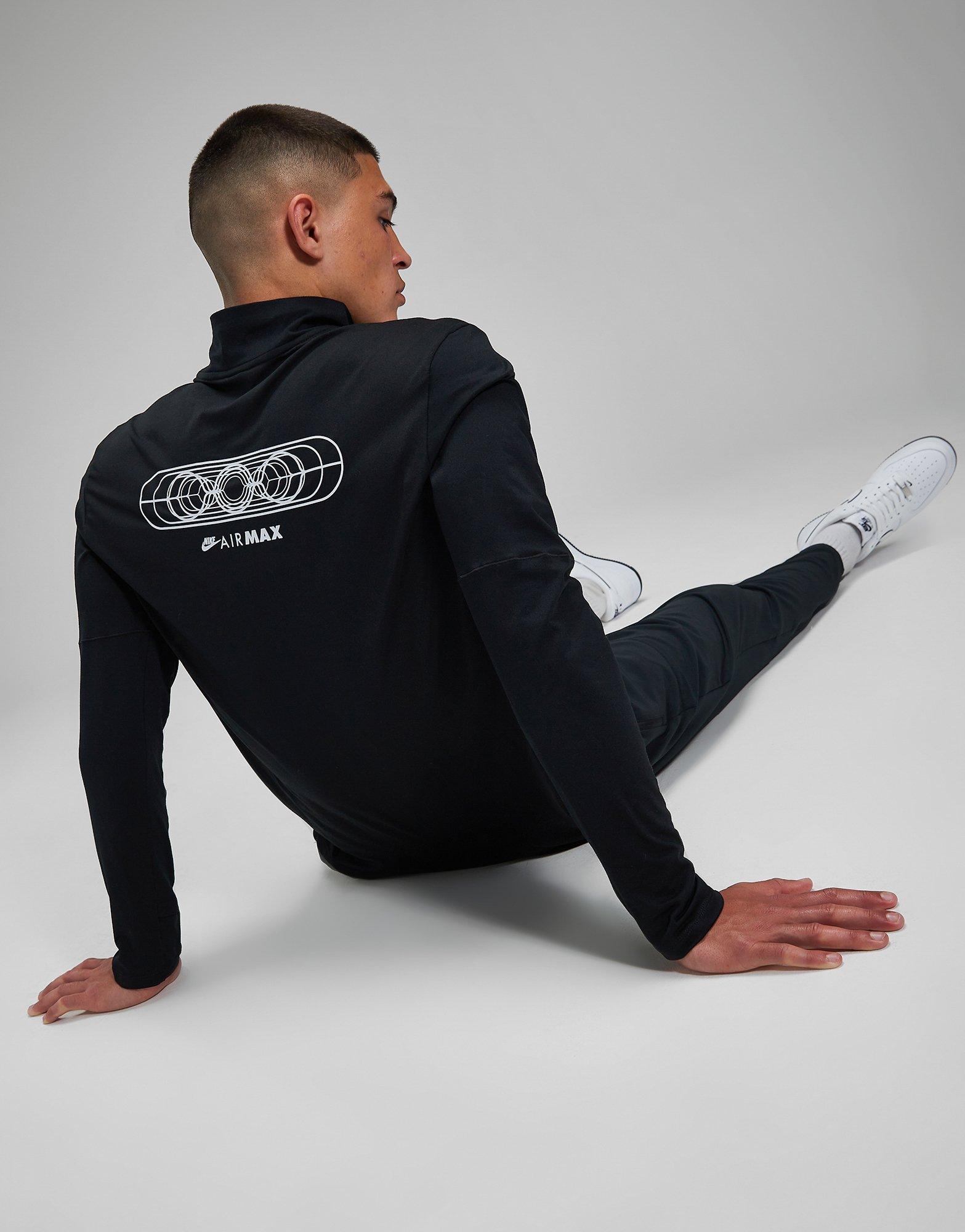 Black nike air max hot sale tracksuit