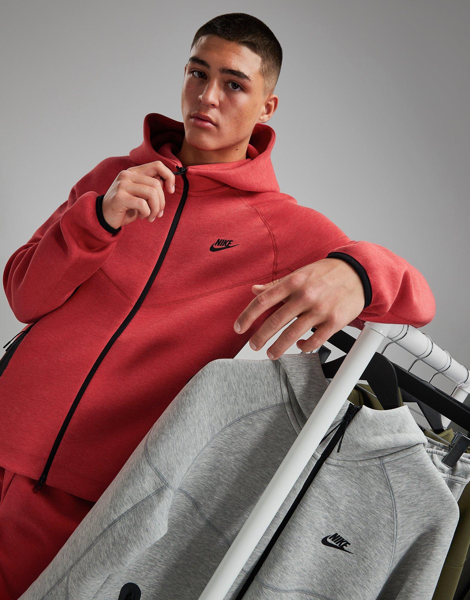 Nike Tech fleece full zip hoodie in red