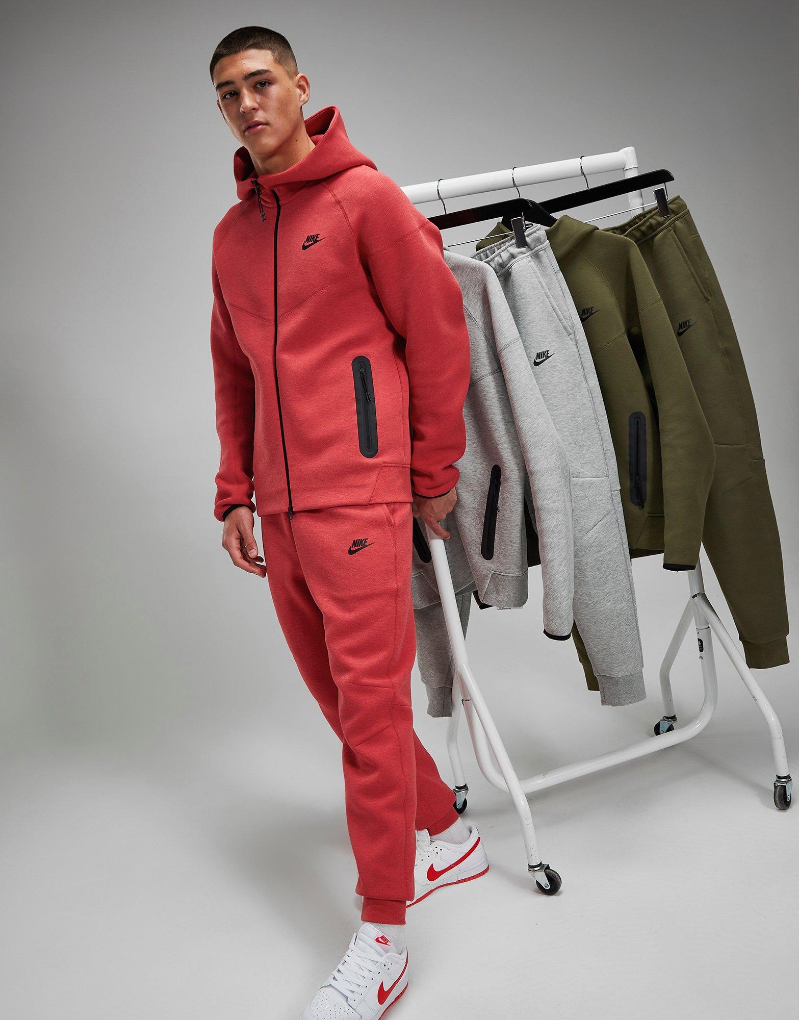 Red Nike Tech Fleece