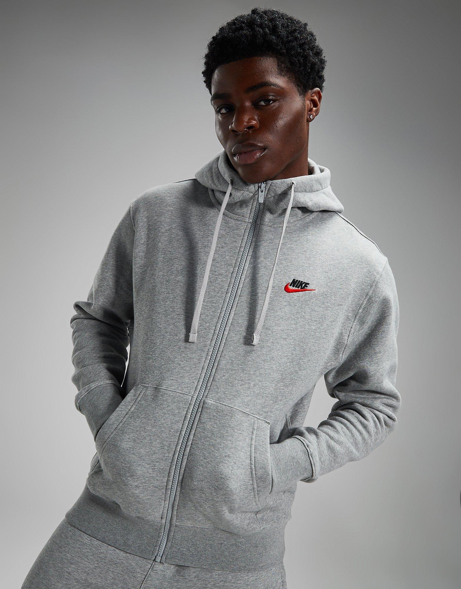 Nike tribute full 2025 zip poly hoodie grey