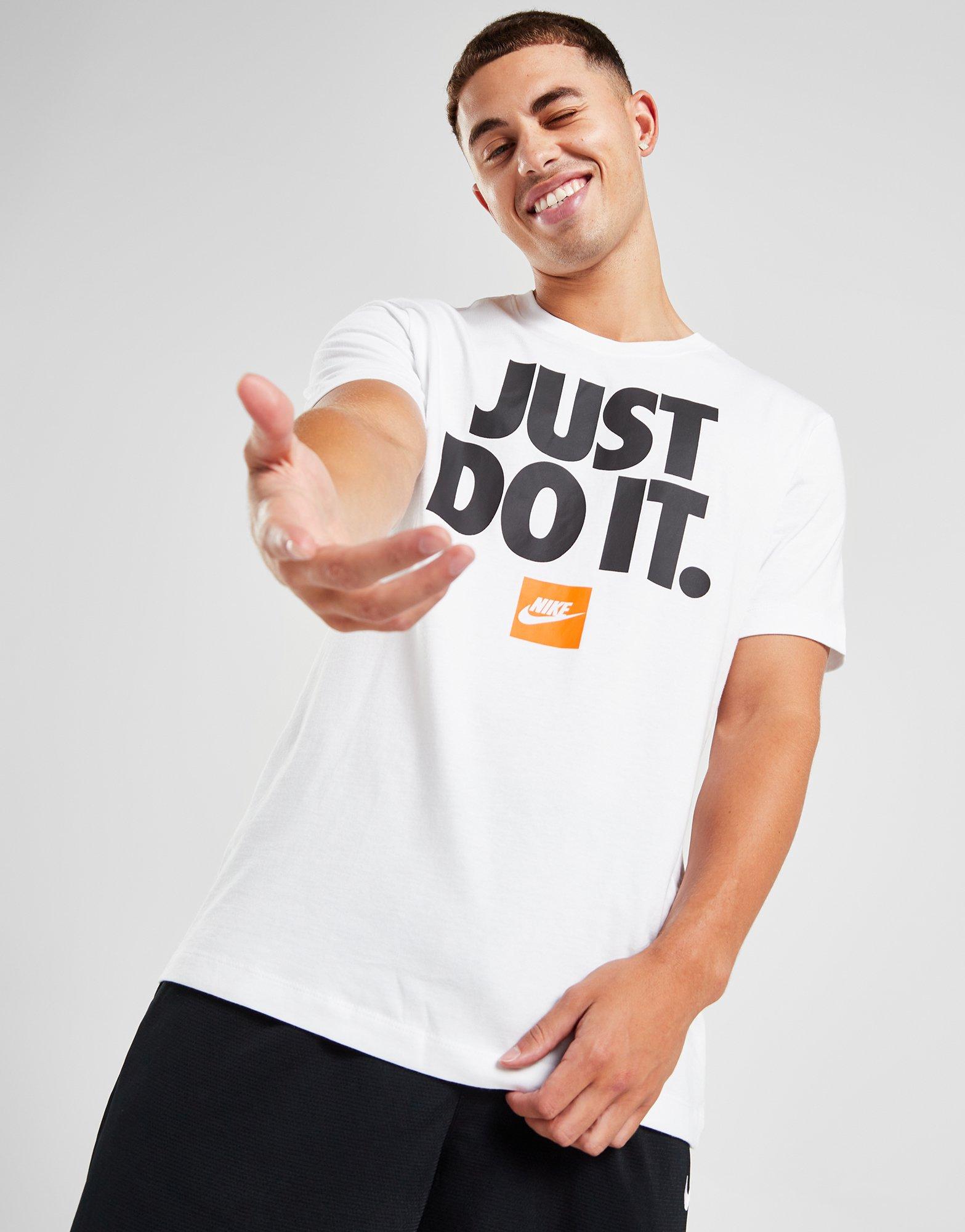 White Nike Just Do It Core T-Shirt  JD Sports Global - JD Sports Global