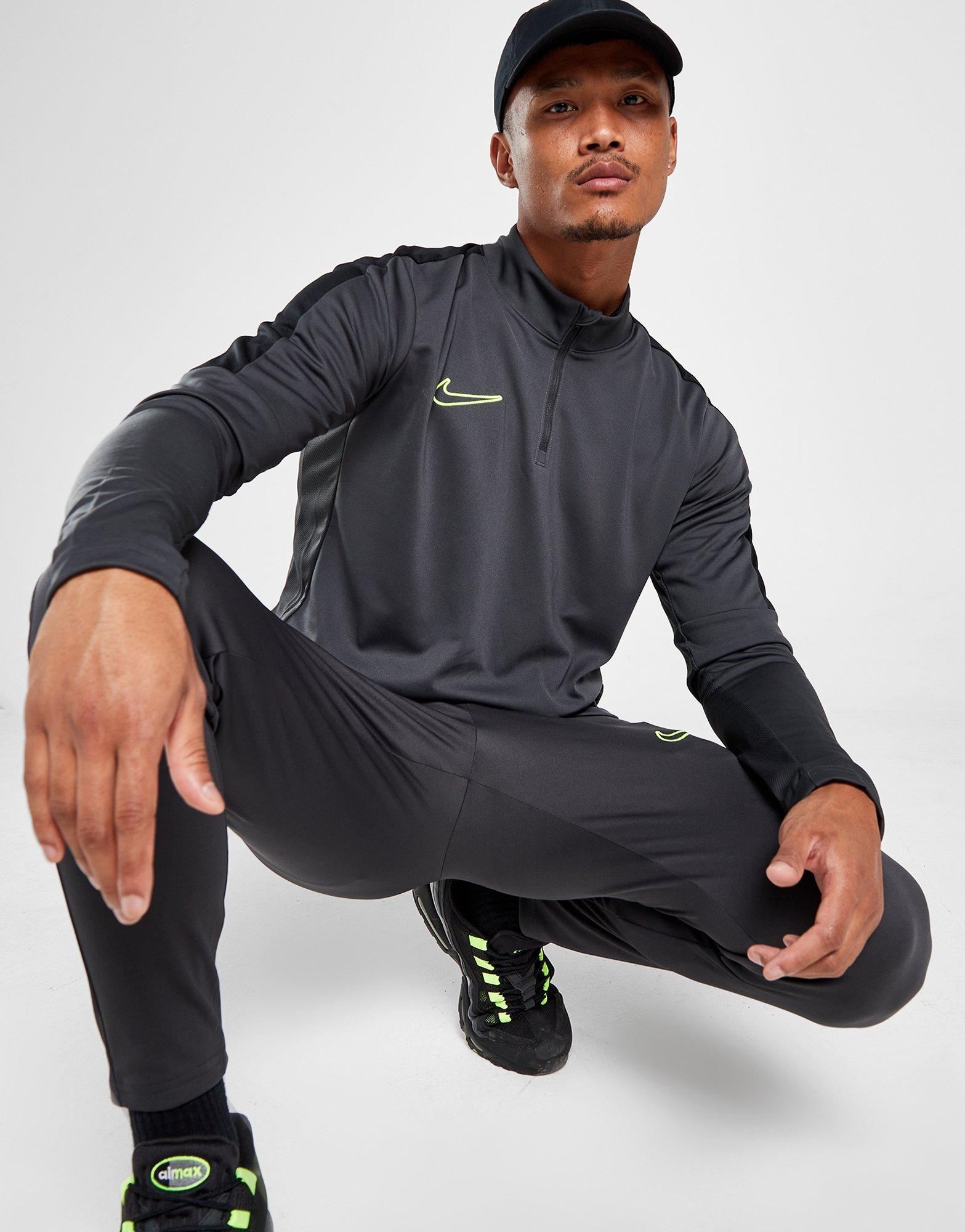 Grey Nike Academy Essential 1/2 Zip Top