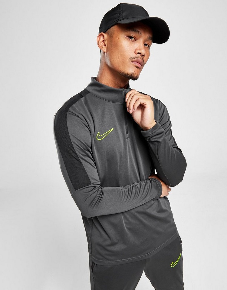 Grey Nike Academy Essential 1/2 Zip Top | JD Sports UK