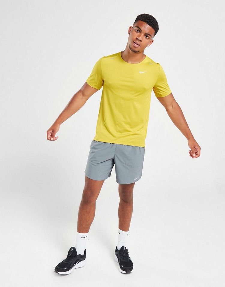 Yellow Nike Rise 365 T-Shirt | JD Sports UK