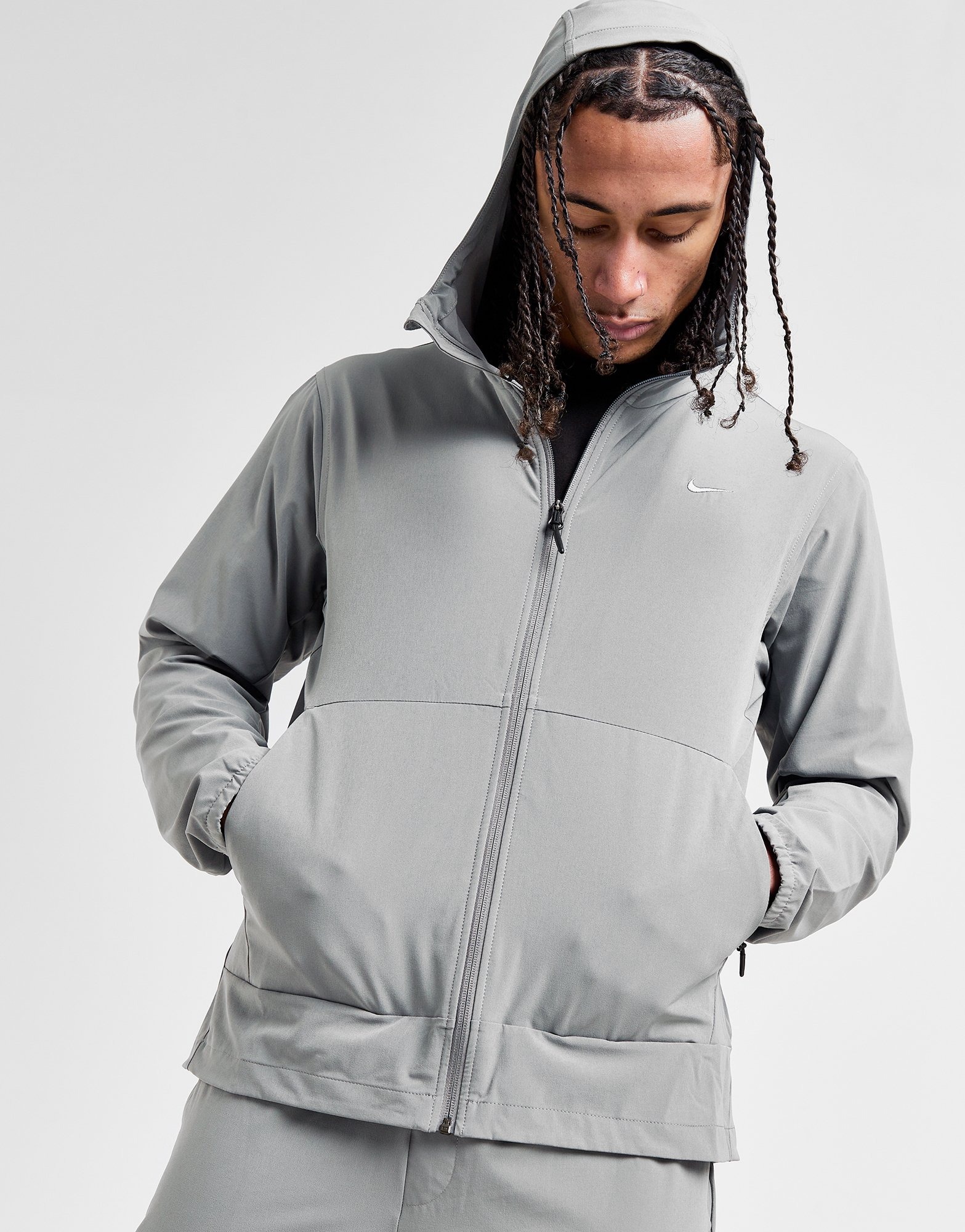 Light grey nike jacket best sale