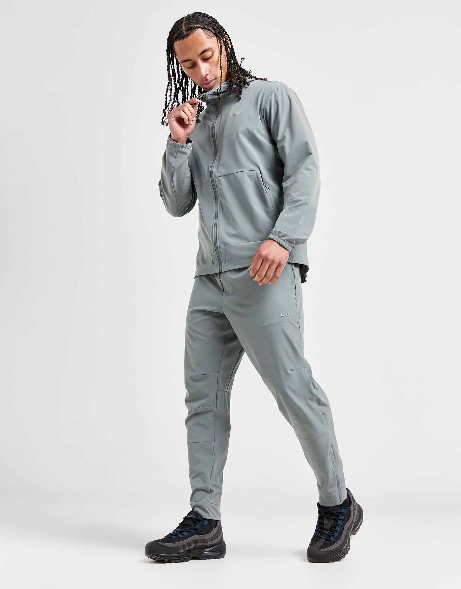 Nike woven 2025 checked tracksuit bottoms