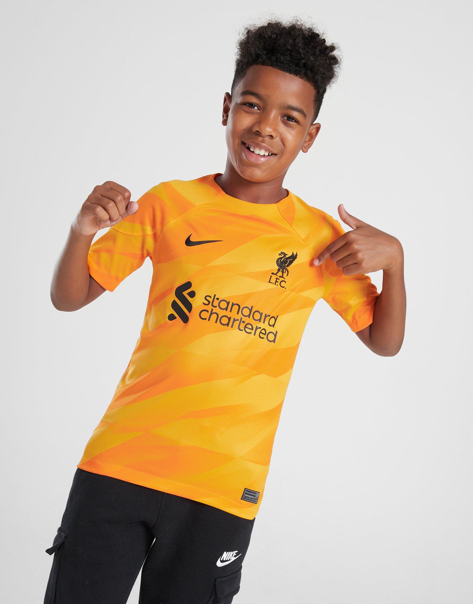 Yellow Nike Liverpool FC 2023/24 Goalkeeper Away Shirt
