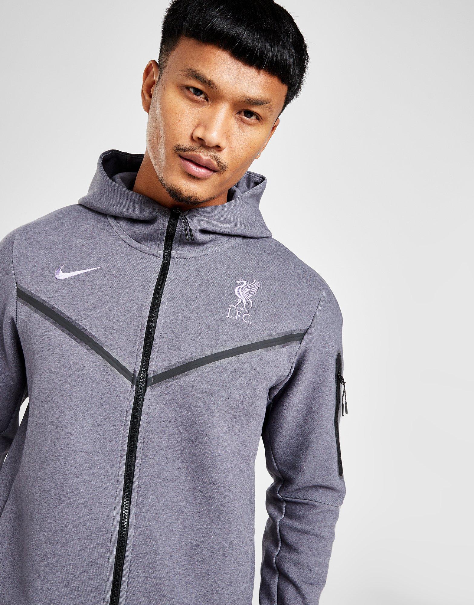 Lfc nike mens best sale grey tech pack hoodie