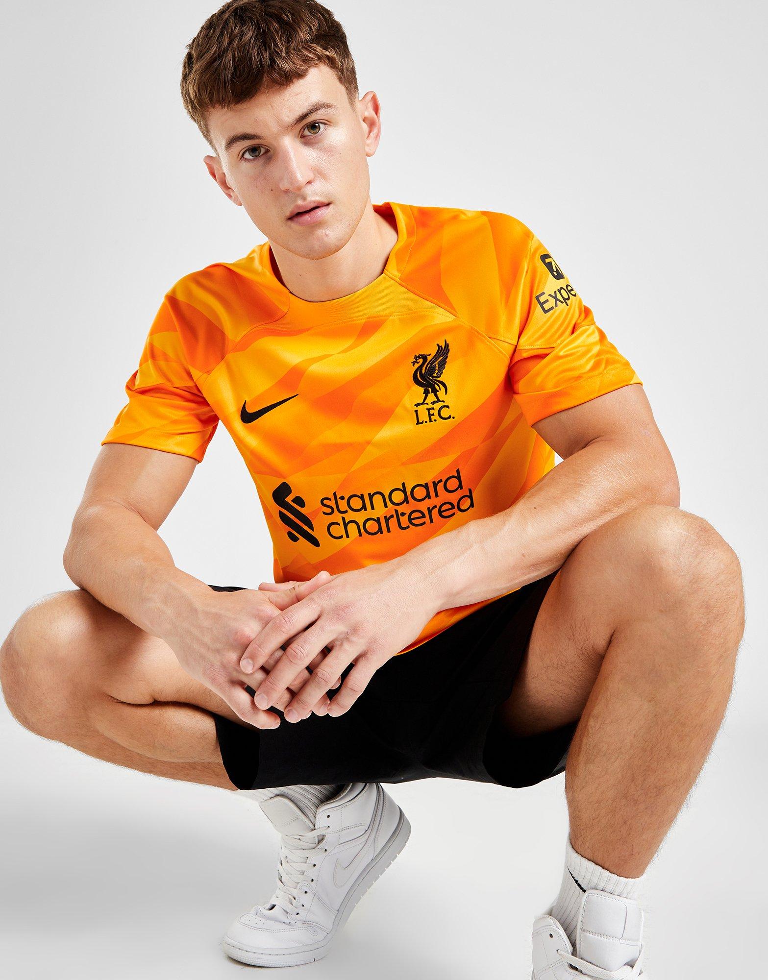 Yellow Nike Liverpool FC 2023/24 Goalkeeper Away Shirt