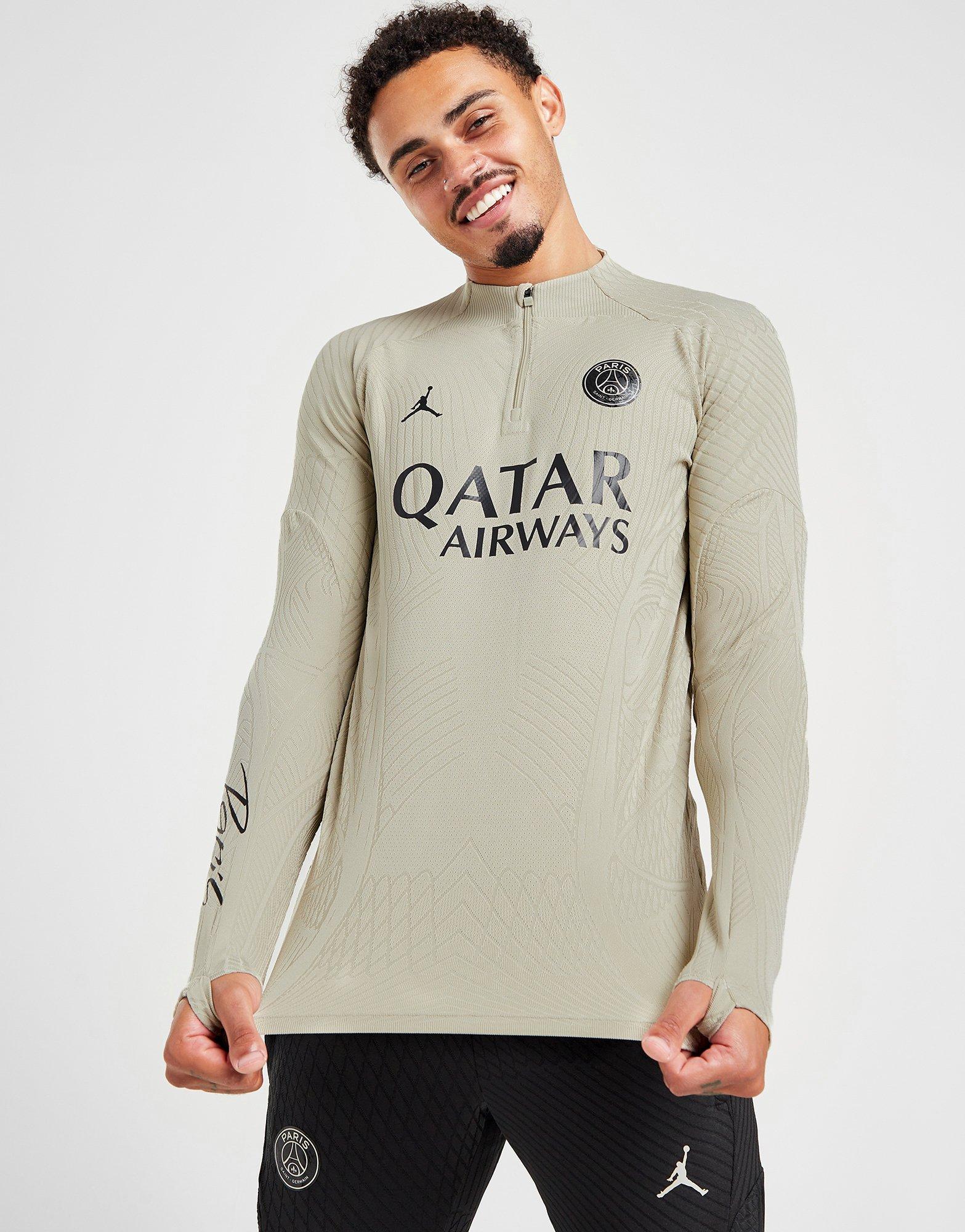 Nike Paris Saint-Germain 2023 Grey Quarter-Zip Long Sleeve Jersey