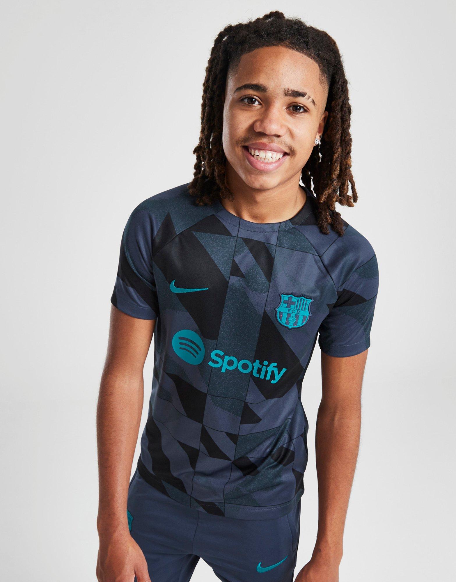 Blue Nike FC Barcelona Academy Pre Match T-Shirt