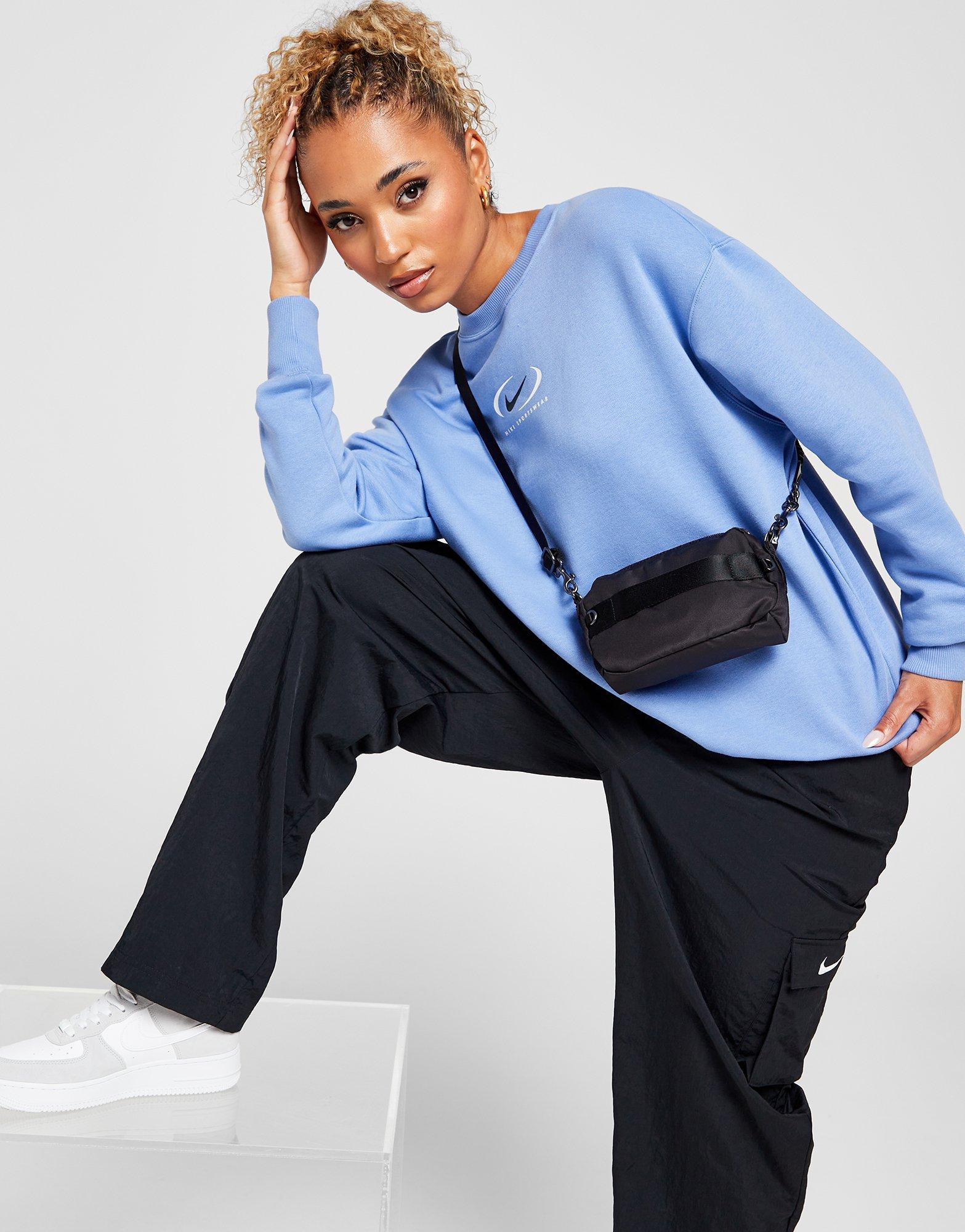 Blue Nike Sportswear Swoosh Oversized Crew Sweatshirt JD Sports