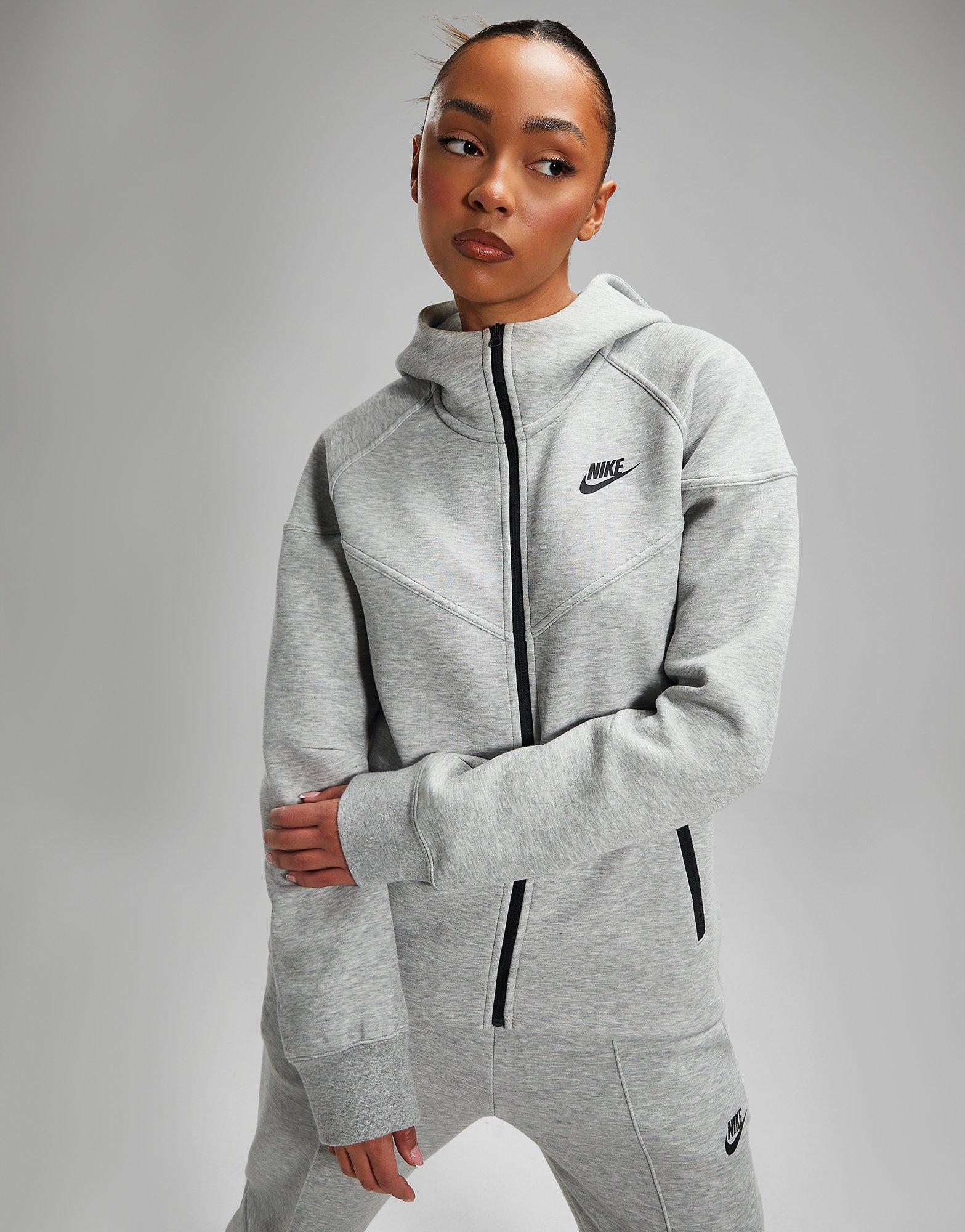 Grey Nike Tech Fleece Hoodie - JD Sports Ireland
