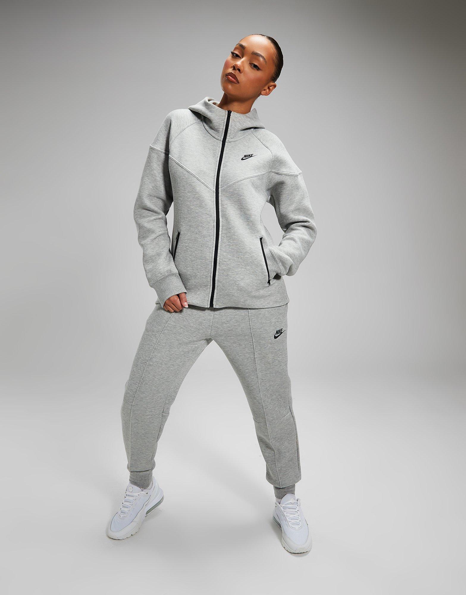 Grey Nike Tech Fleece Full Zip Hoodie - JD Sports Global