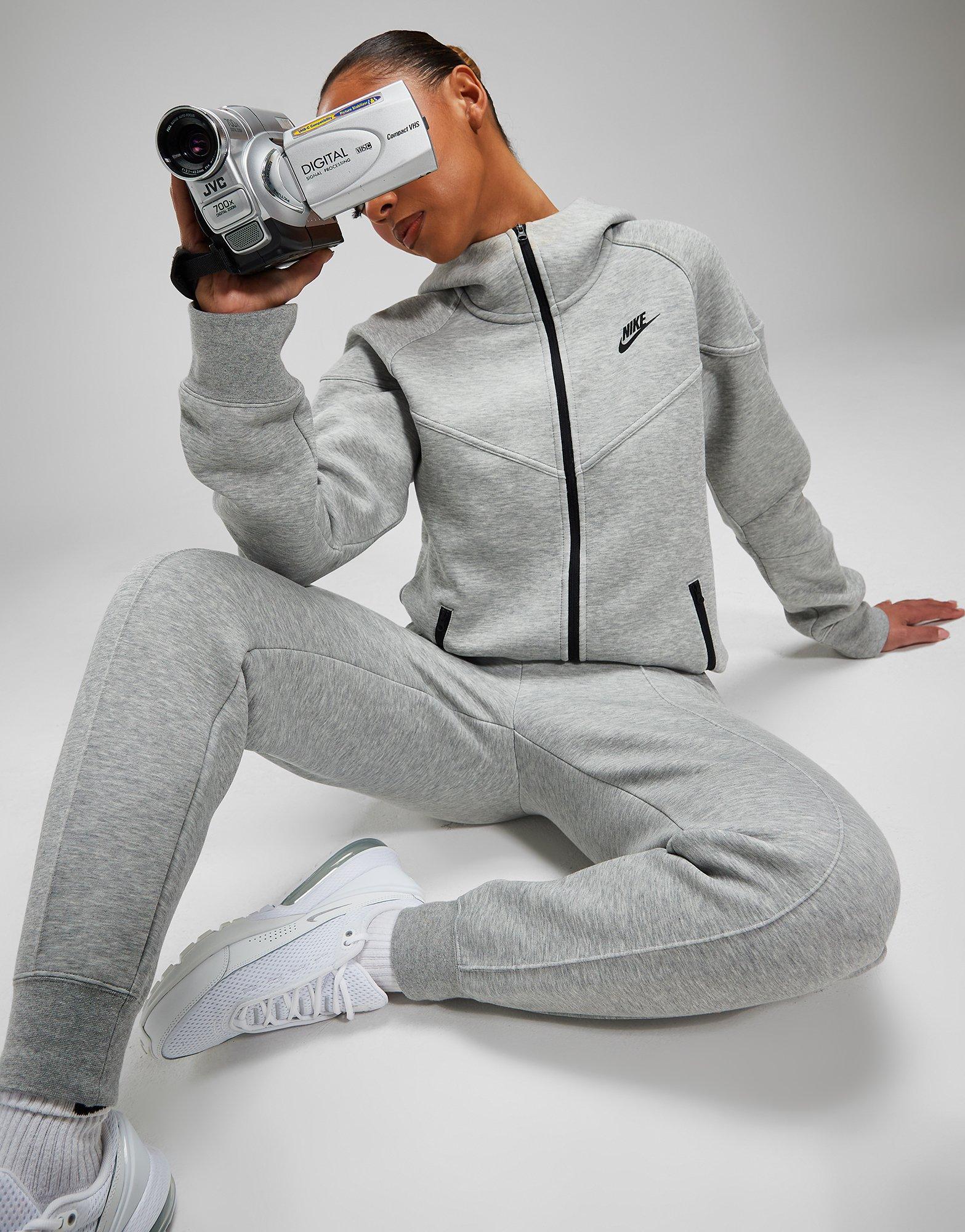 Grey Nike Tech Fleece Full Zip Hoodie - JD Sports Global