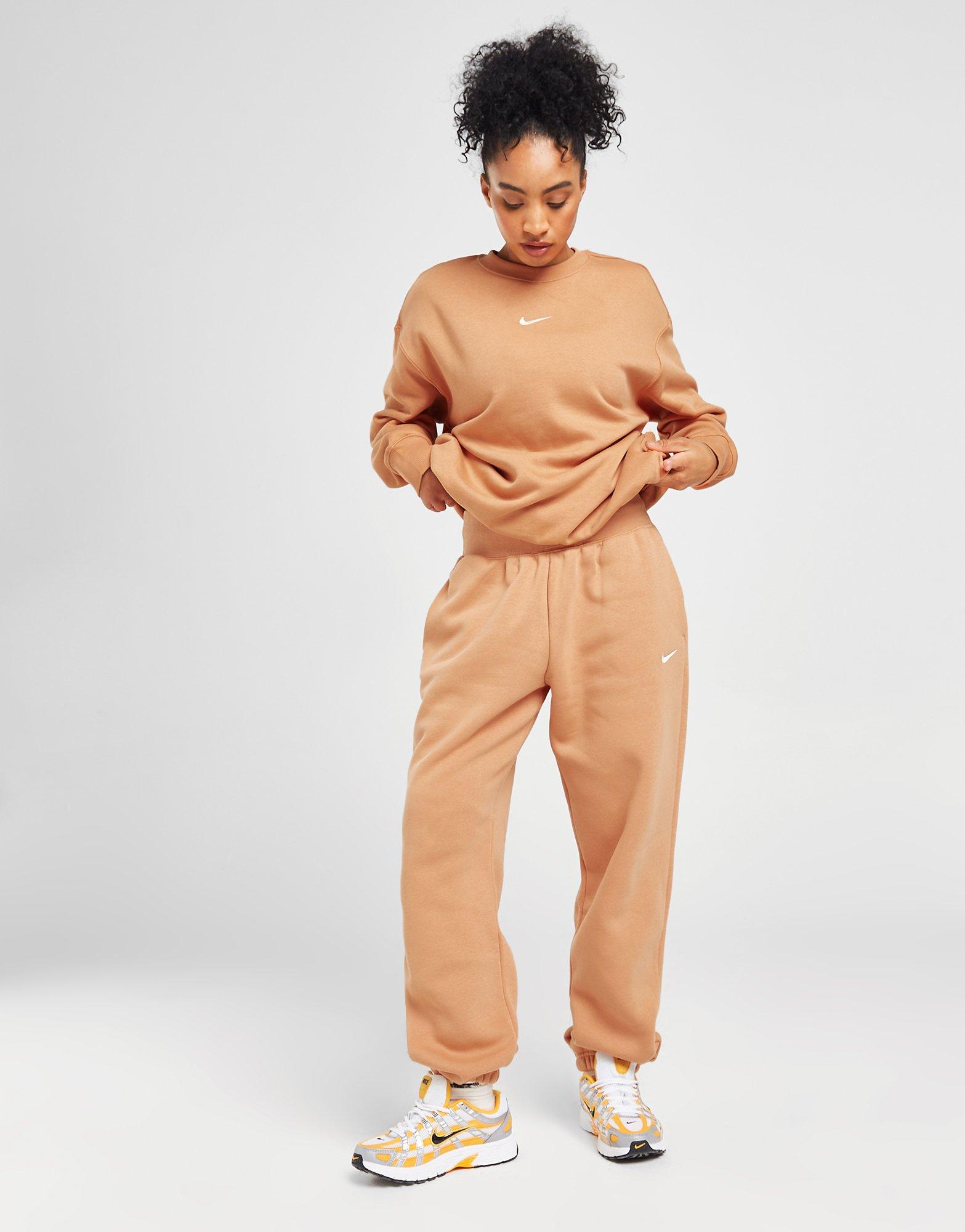 Brown Nike Phoenix Fleece Oversized Joggers JD Sports UK
