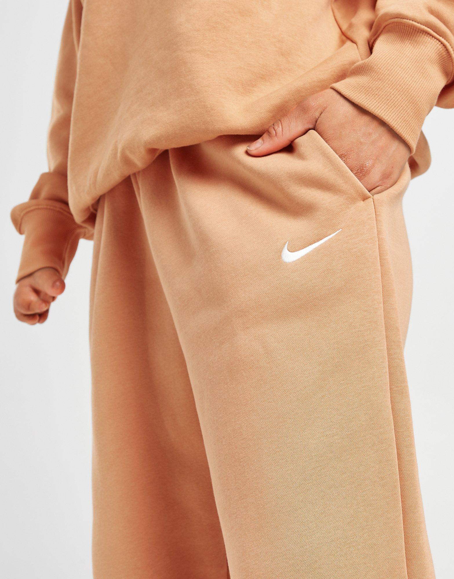 Brown Nike Phoenix Fleece Oversized Joggers JD Sports UK