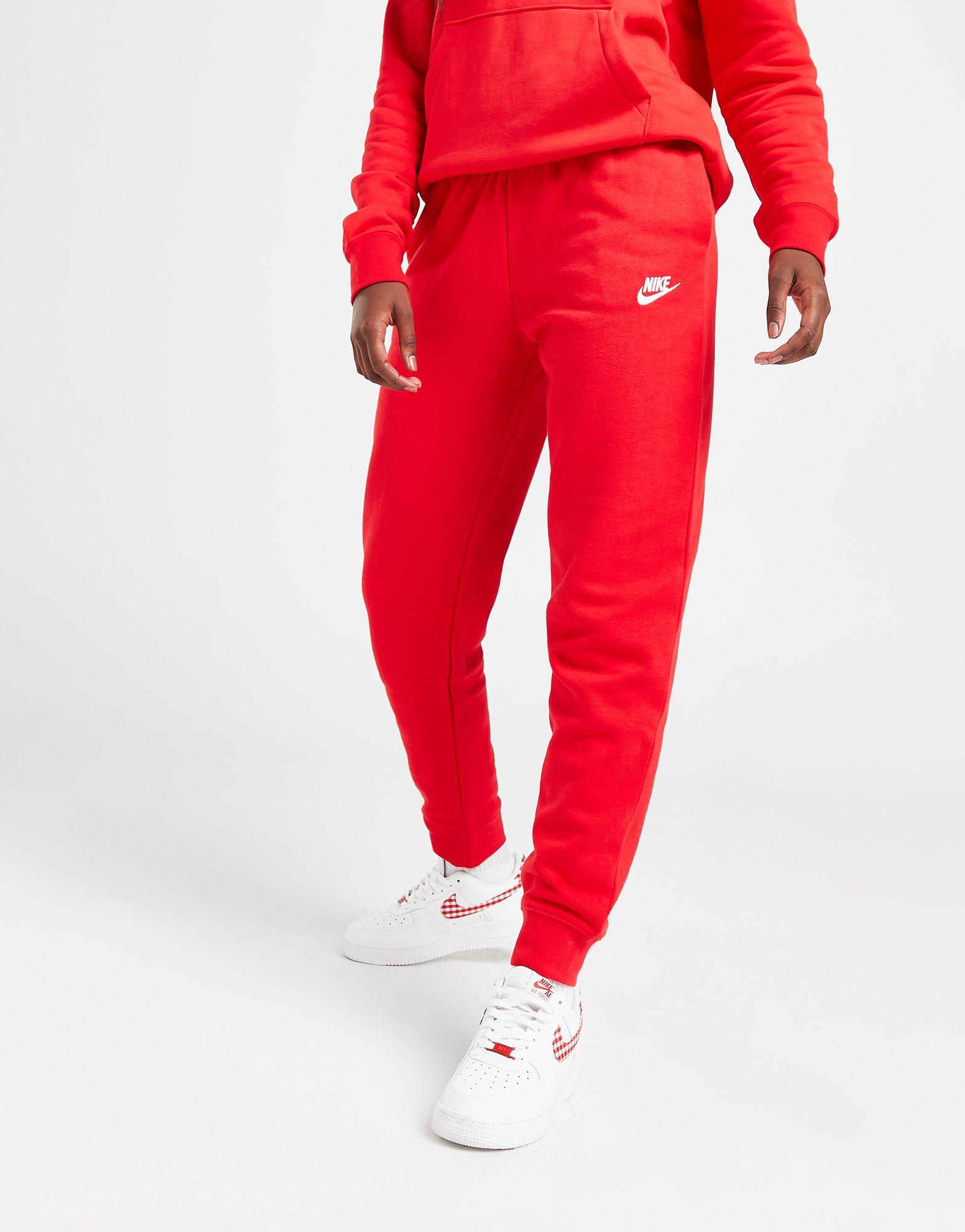 Red nike best sale pants womens