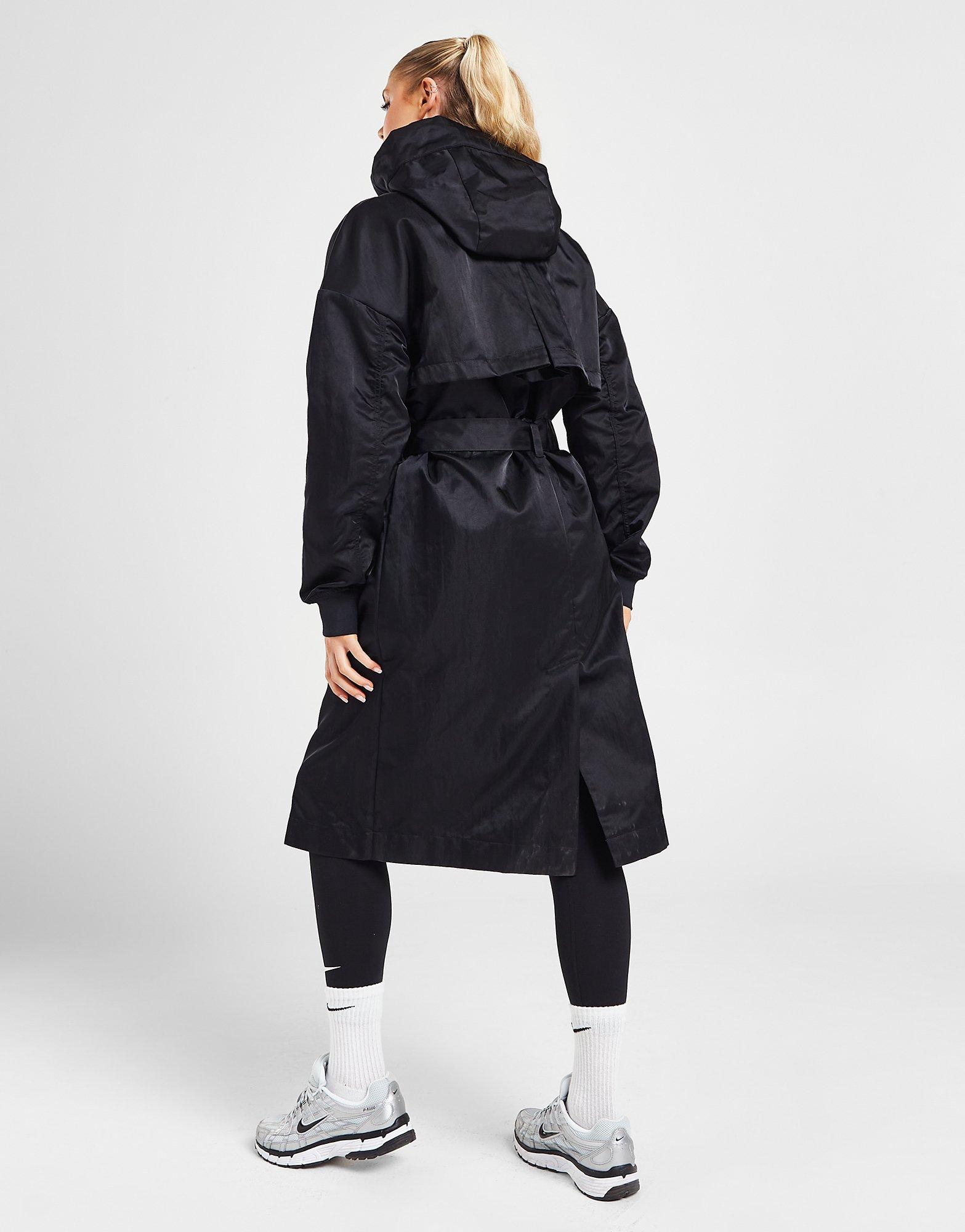 Nike black trench coat hot sale