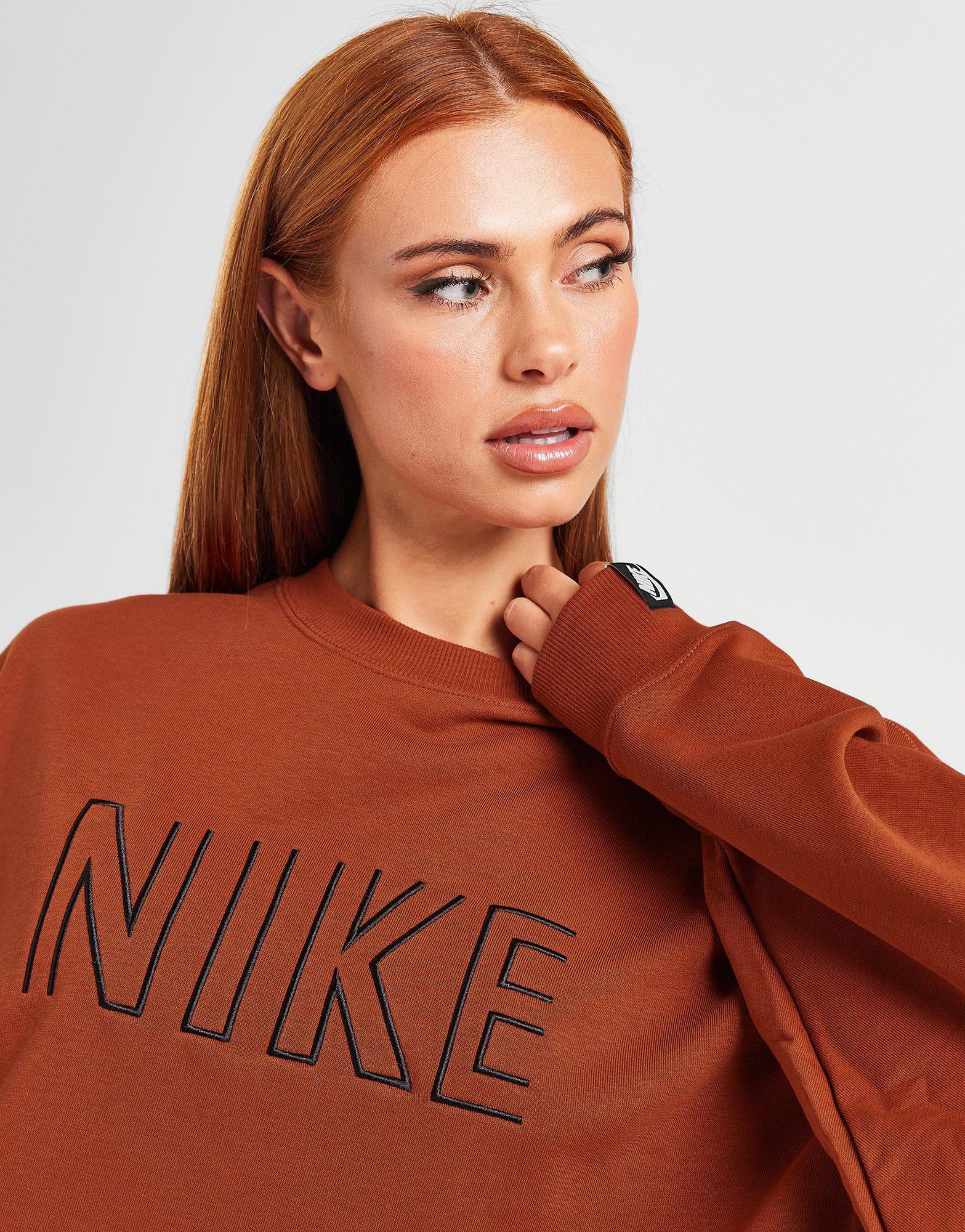 Orange nike jumper womens hot sale