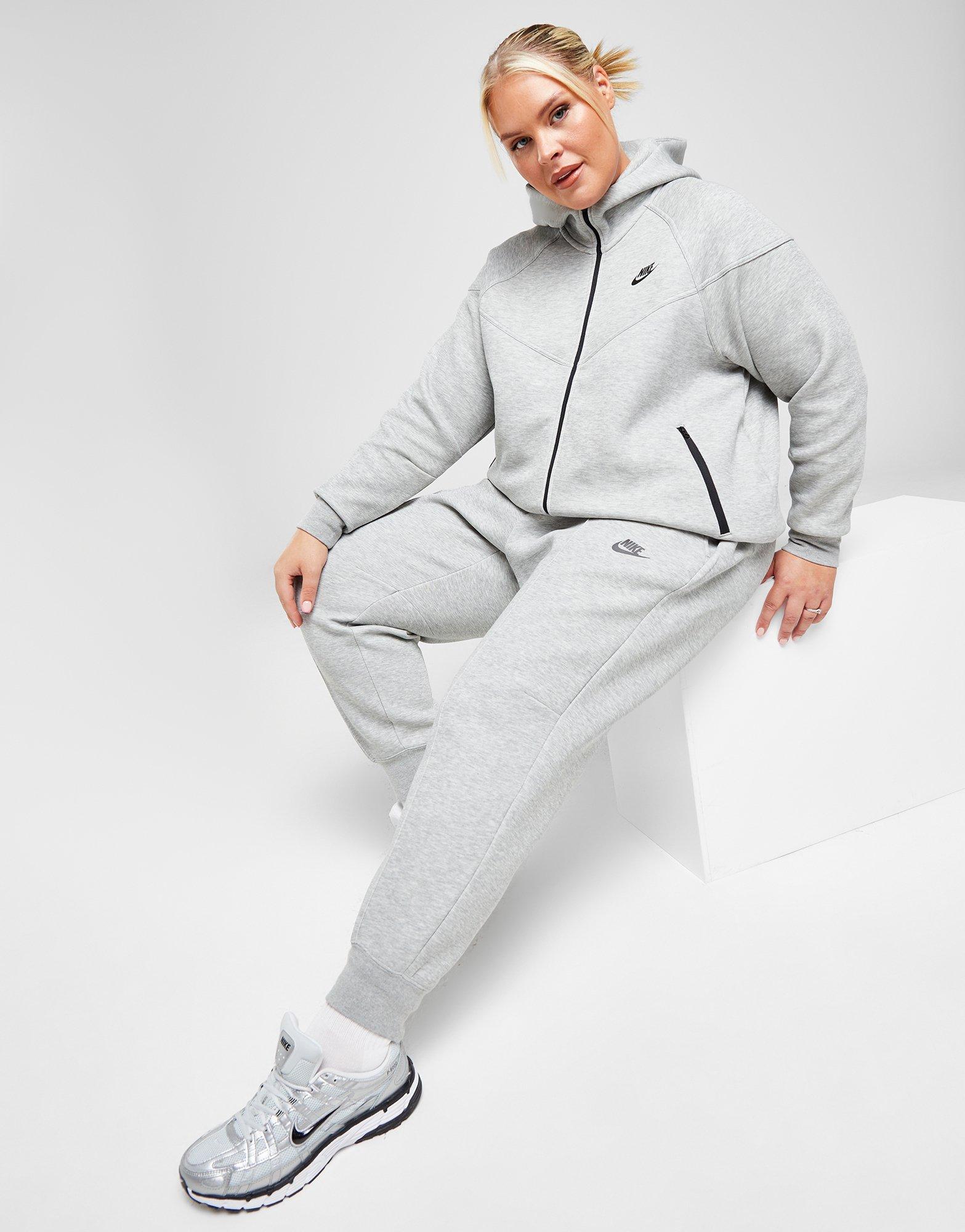 White and grey discount tech fleece joggers