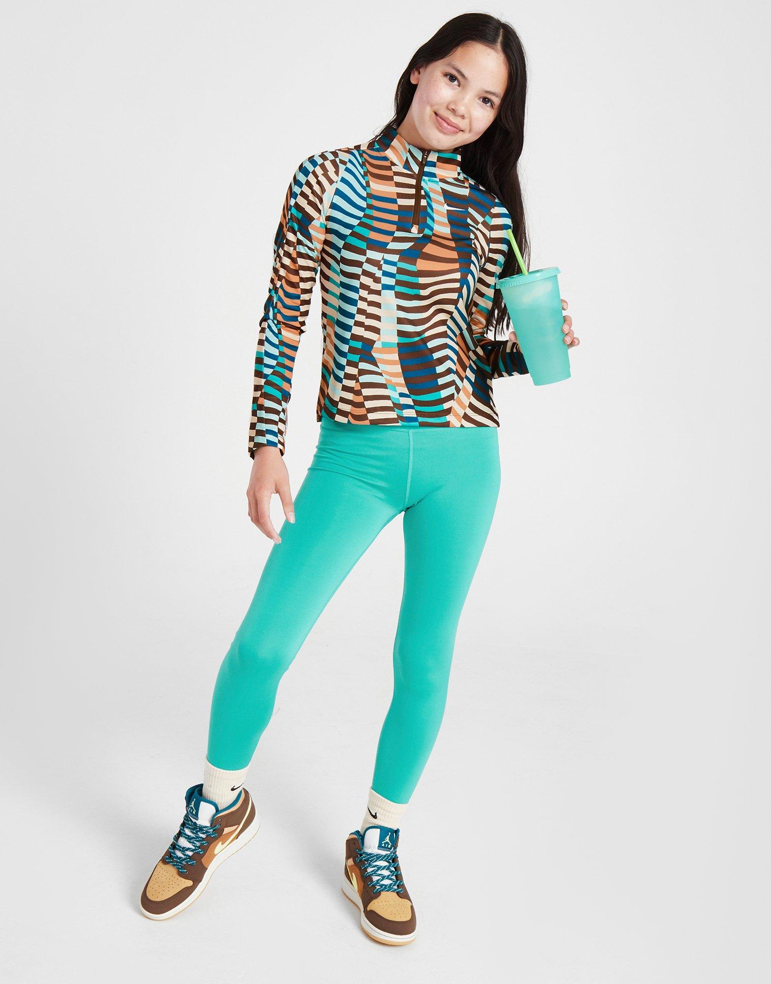 Nike Girls' All Over Print 1/2 Zip Top