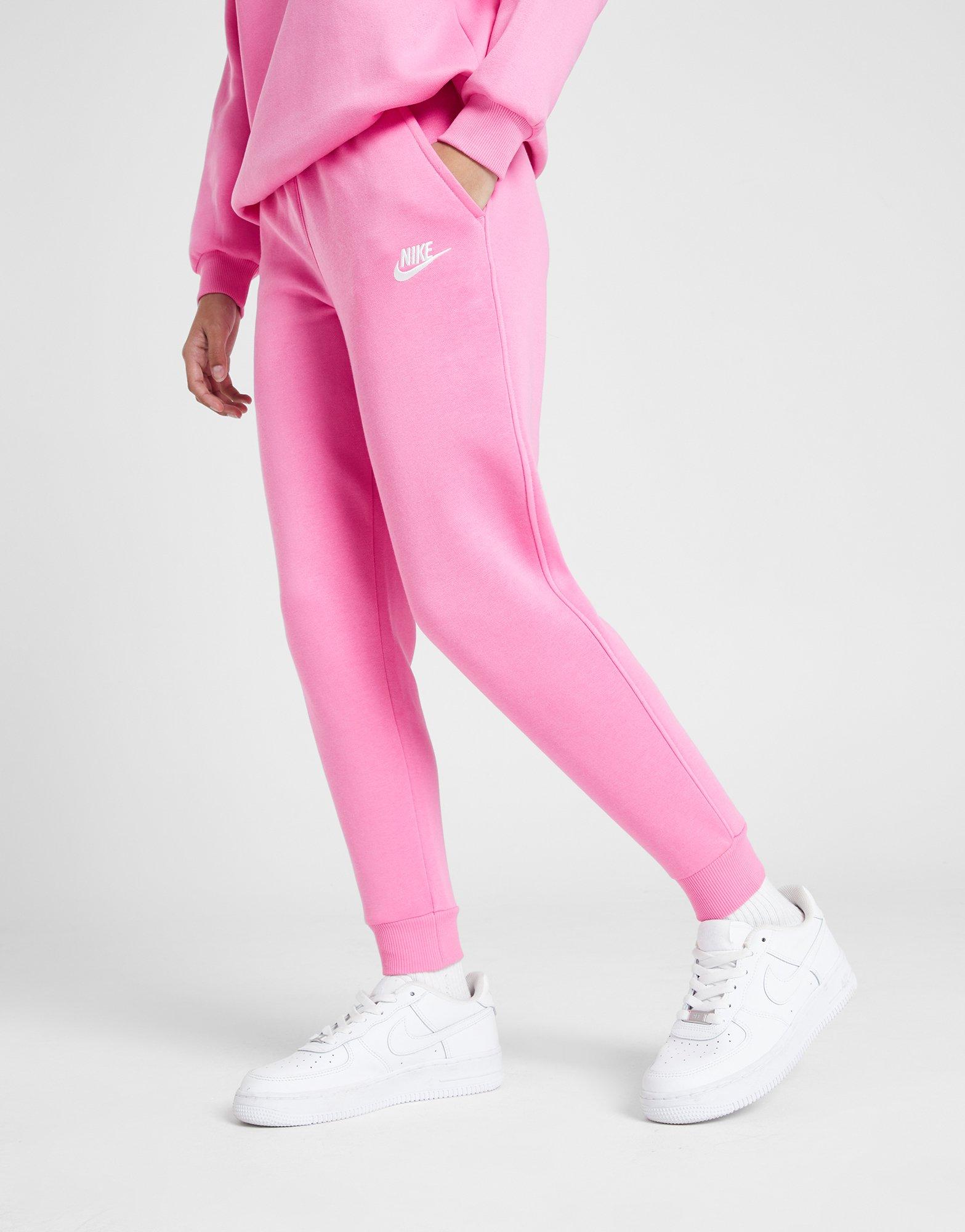 Pink Nike Girls' Club Fleece Joggers Junior