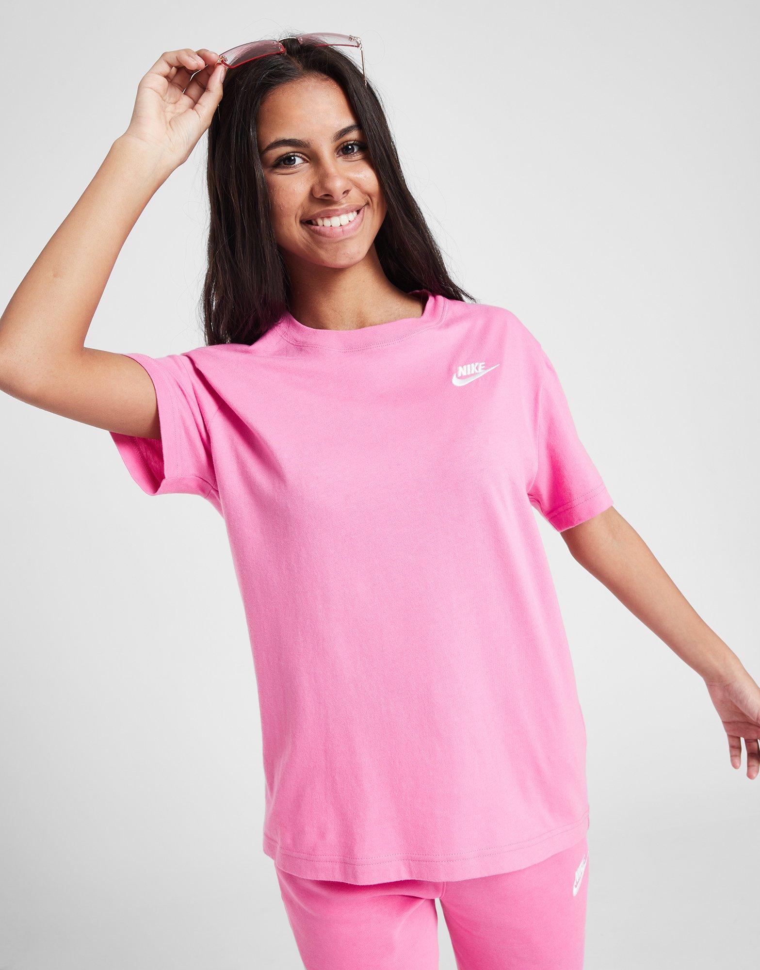 Pink nike clearance top