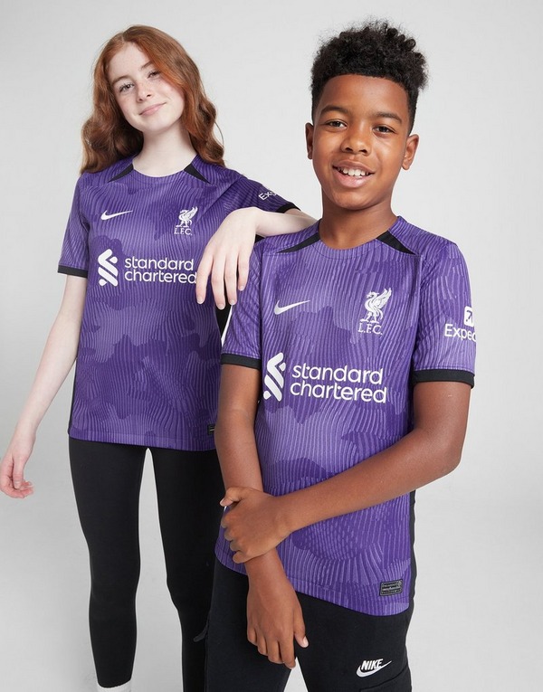 Purple Nike Liverpool FC 2023/24 Third Shirt Junior