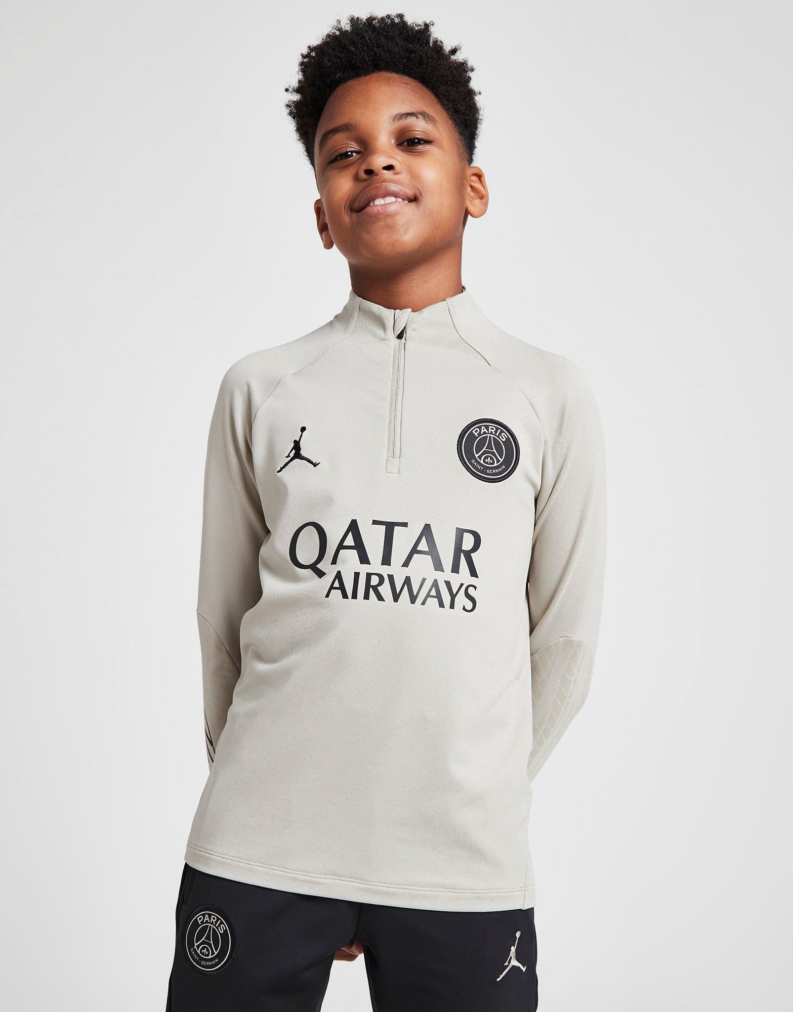 PSG Jordan Strike Hooded Tracksuit - Stone - Little Kids