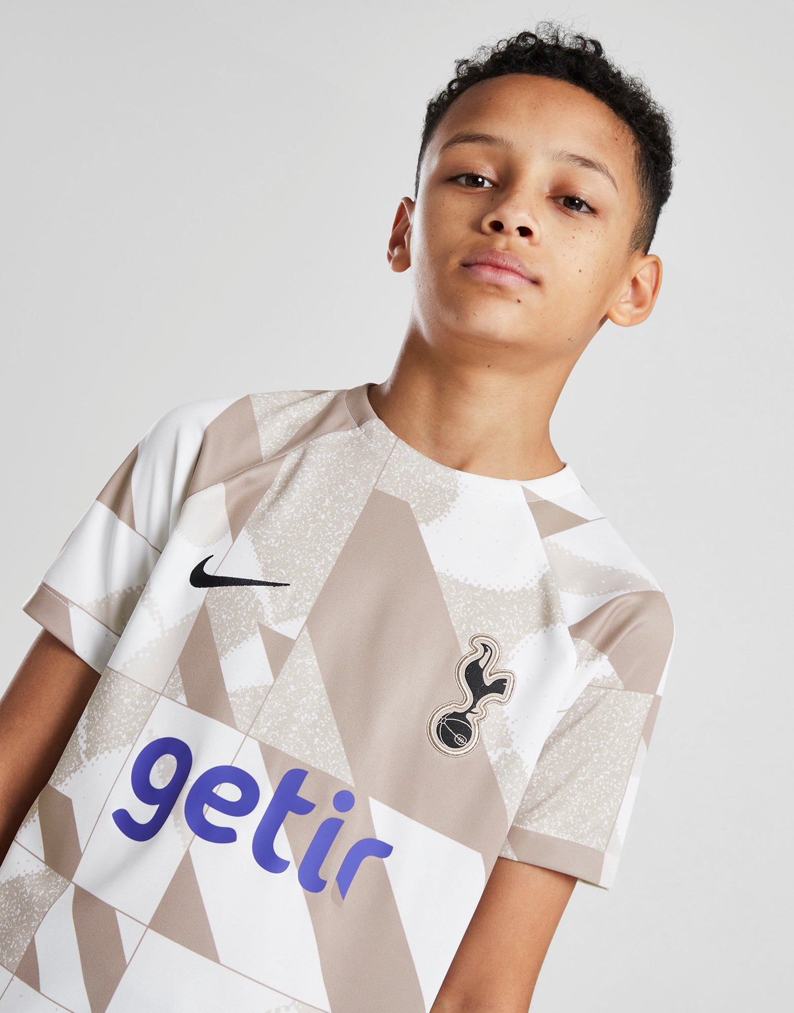 White Nike Tottenham Hotspur FC Academy Pre Match T-Shirt Jnr