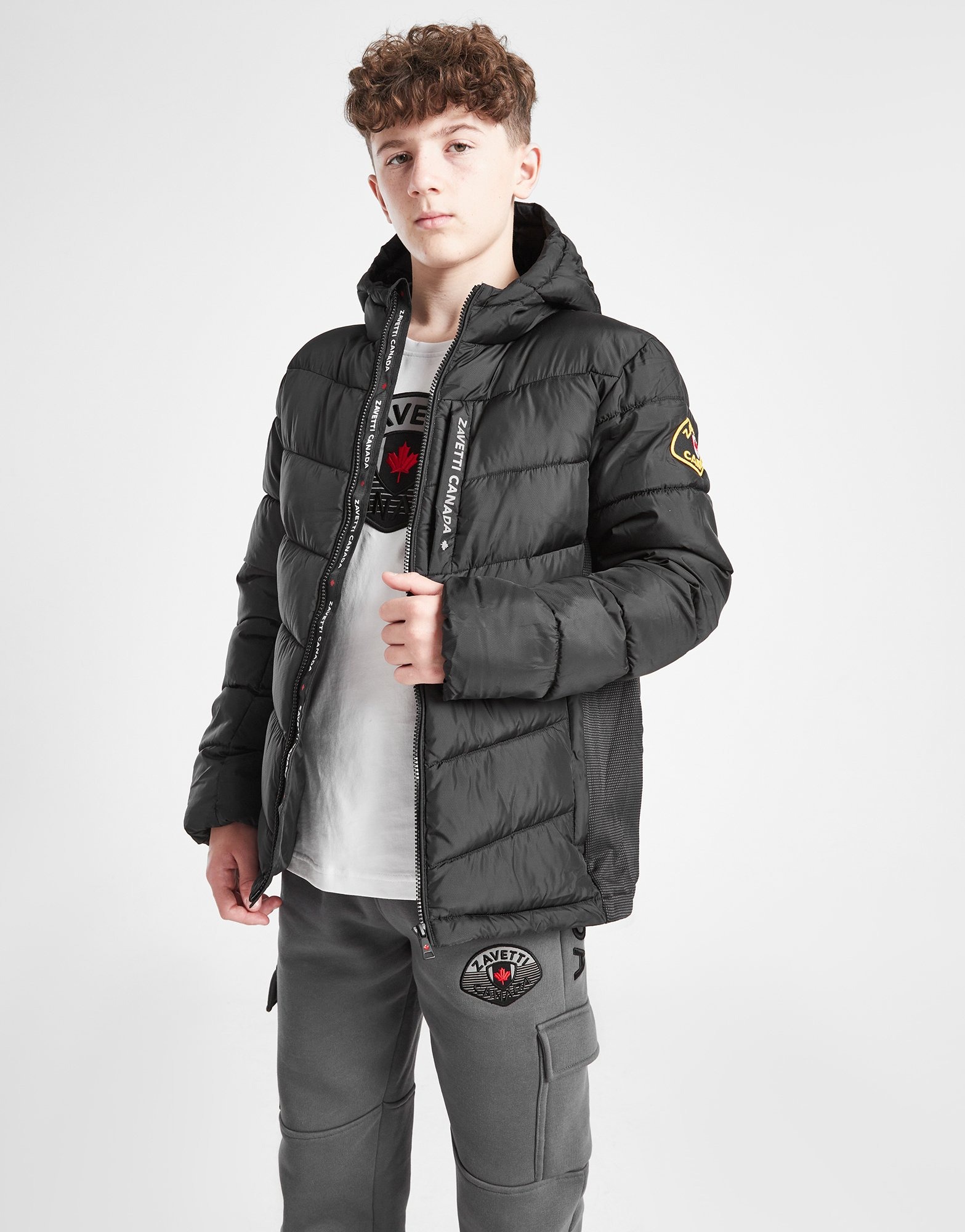 Zavetti Canada Fallonino Hybrid Jacket Junior Schwarz JD Sports Deutschland