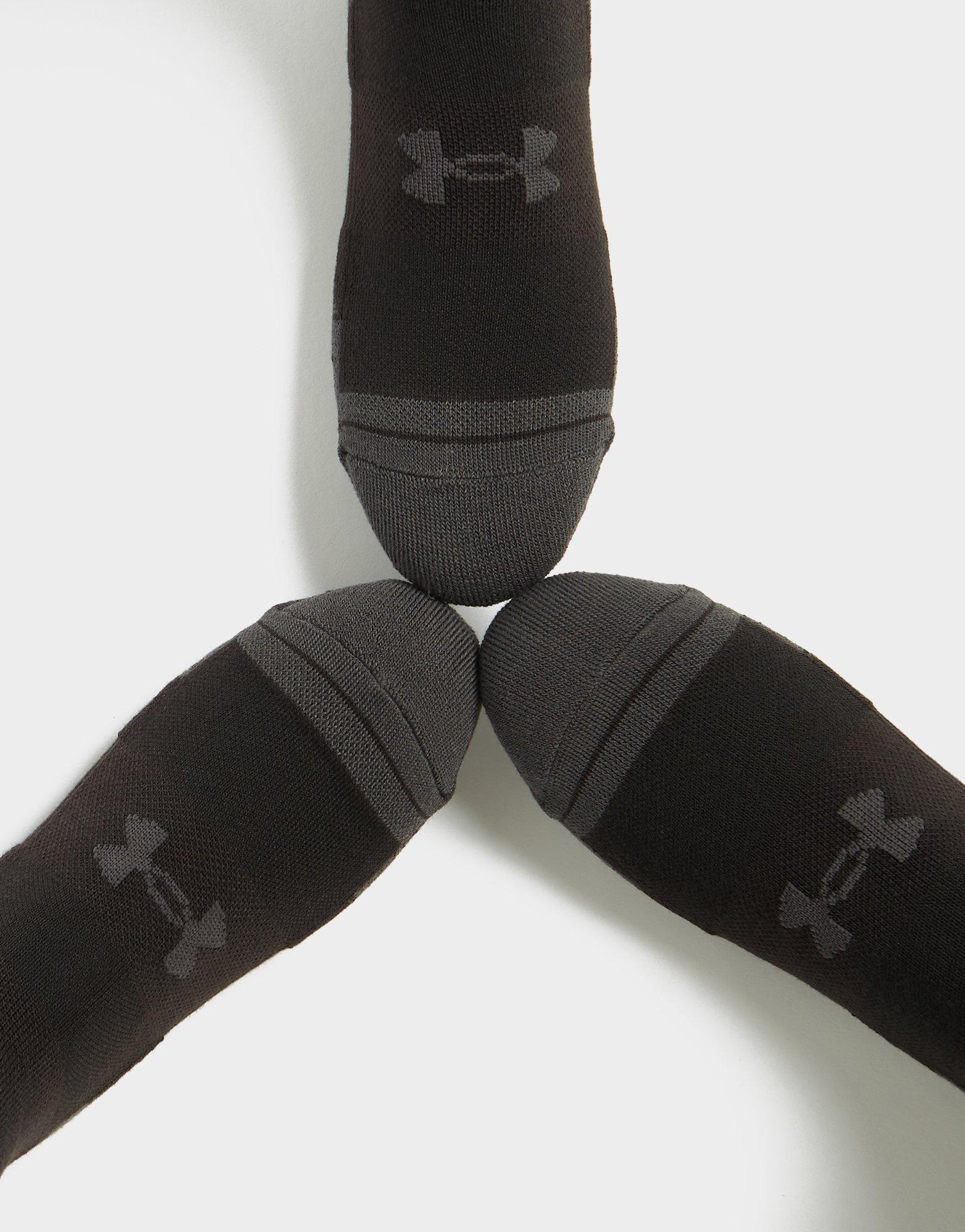 Under Armour 3-Pack HeatGear Tech No Show Socks