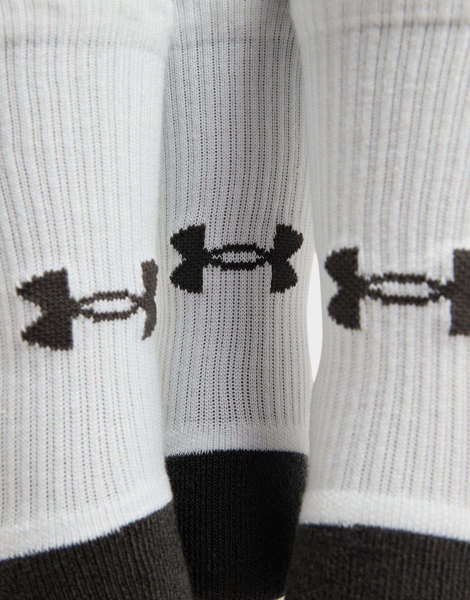 Under Armour HEATGEAR CREW 3 PACK - Calcetines de deporte - white