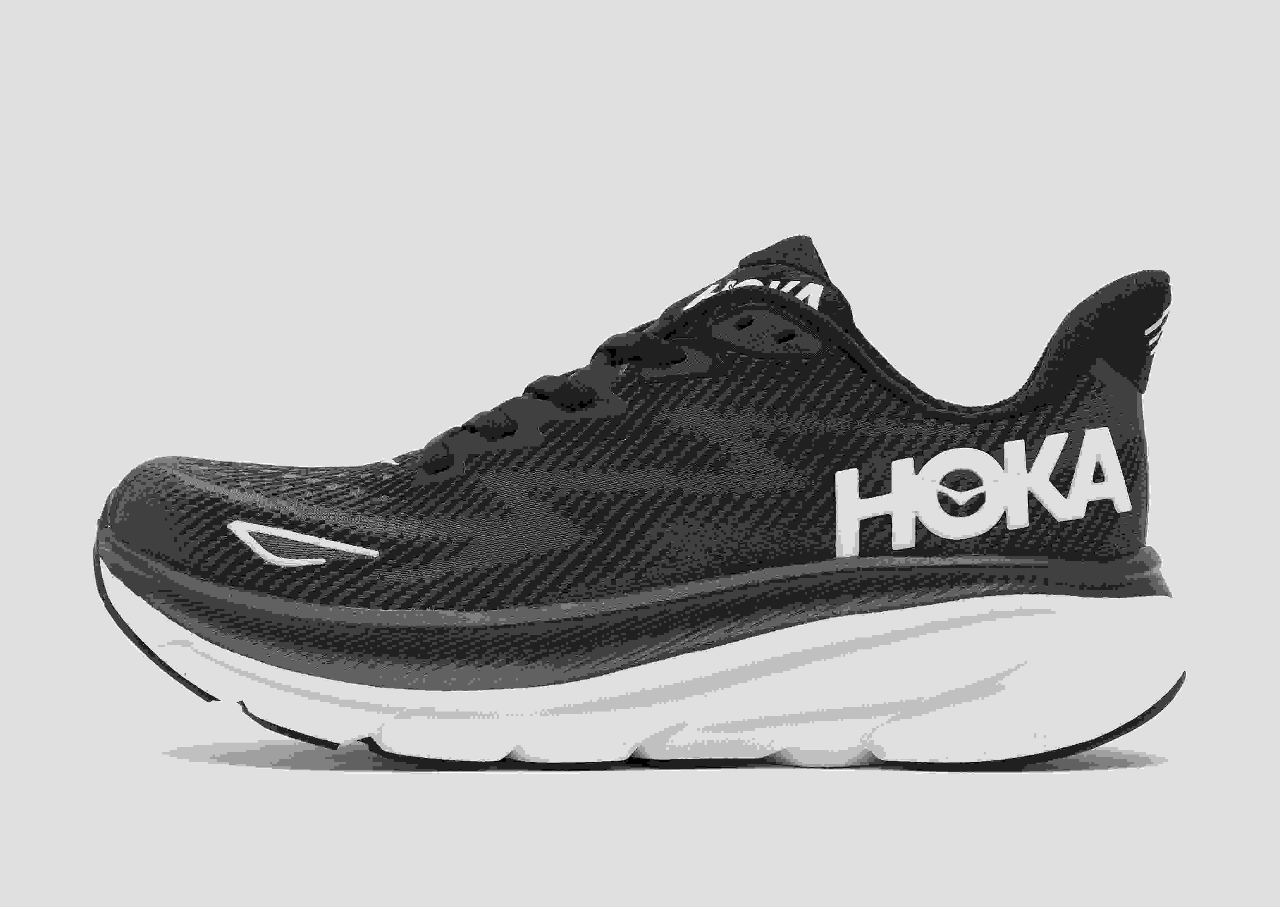 25cm Hoka One One Clifton 8 Black white - スニーカー