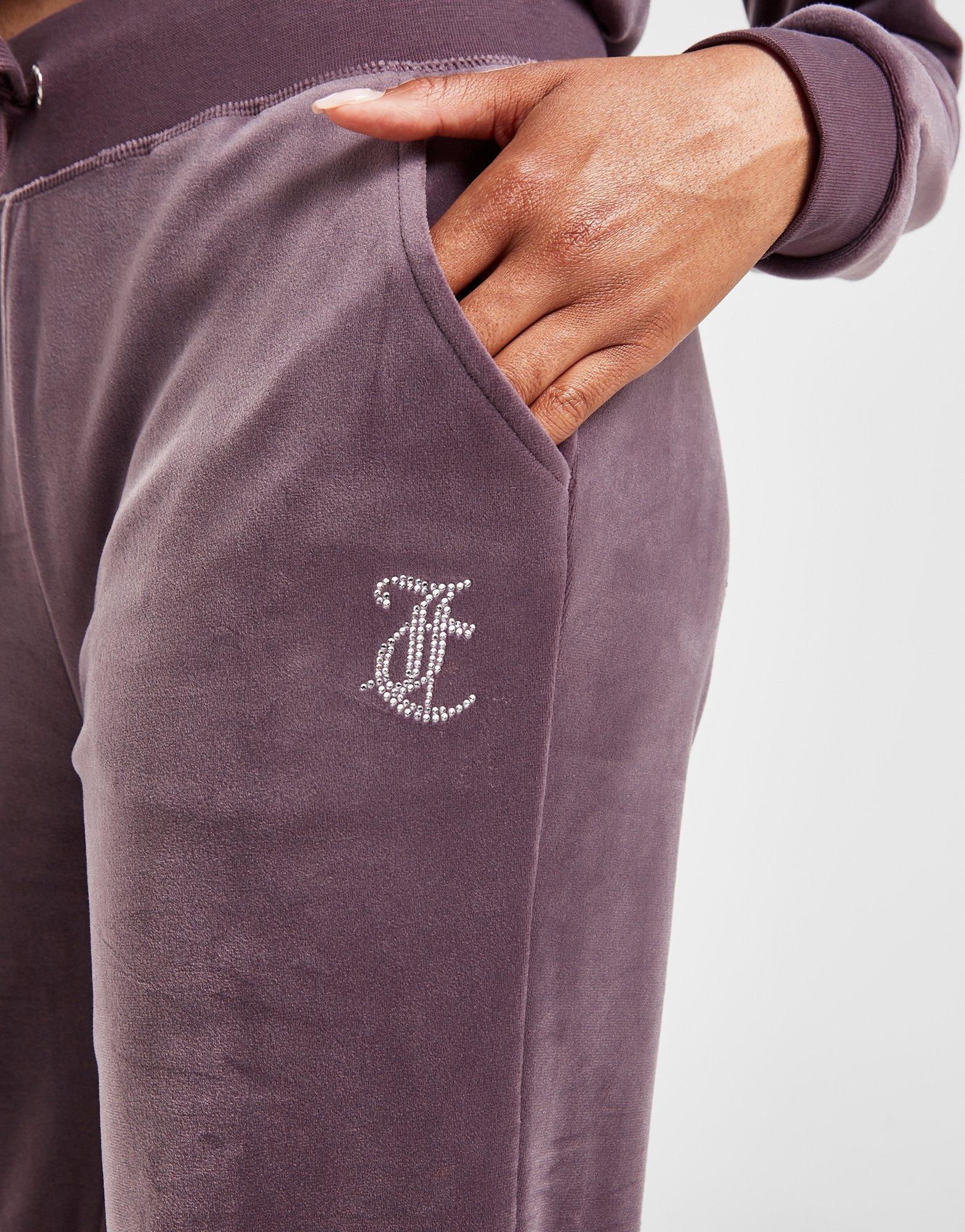 Juicy Couture Diamante Velour Track Pants