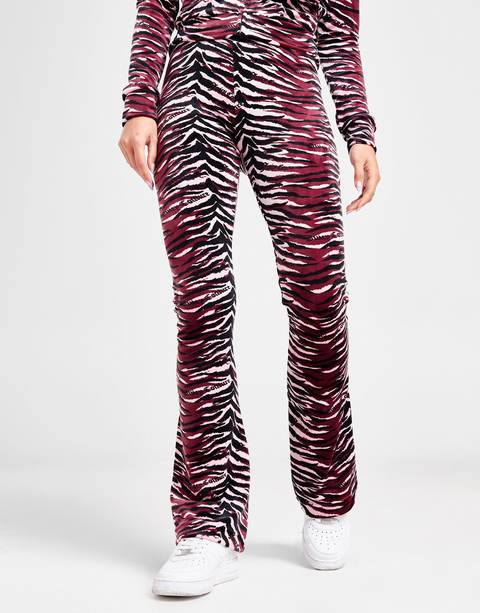 Juicy Couture Diamante Velour Animal Track Pants