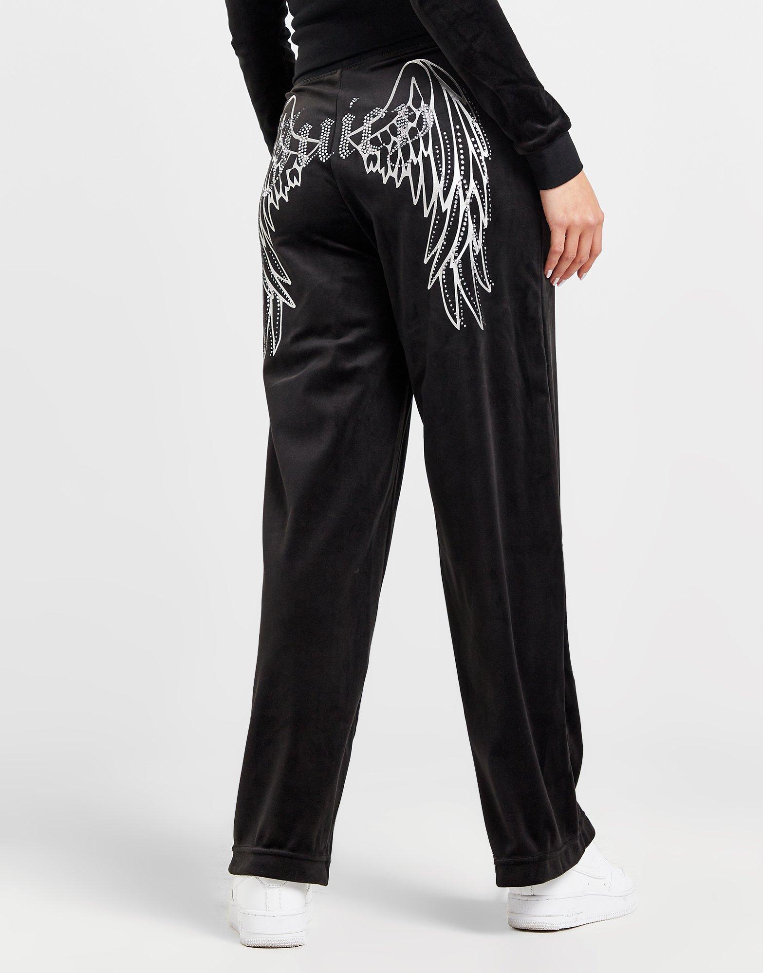 JUICY COUTURE Diamante Velour Angel Track Pants