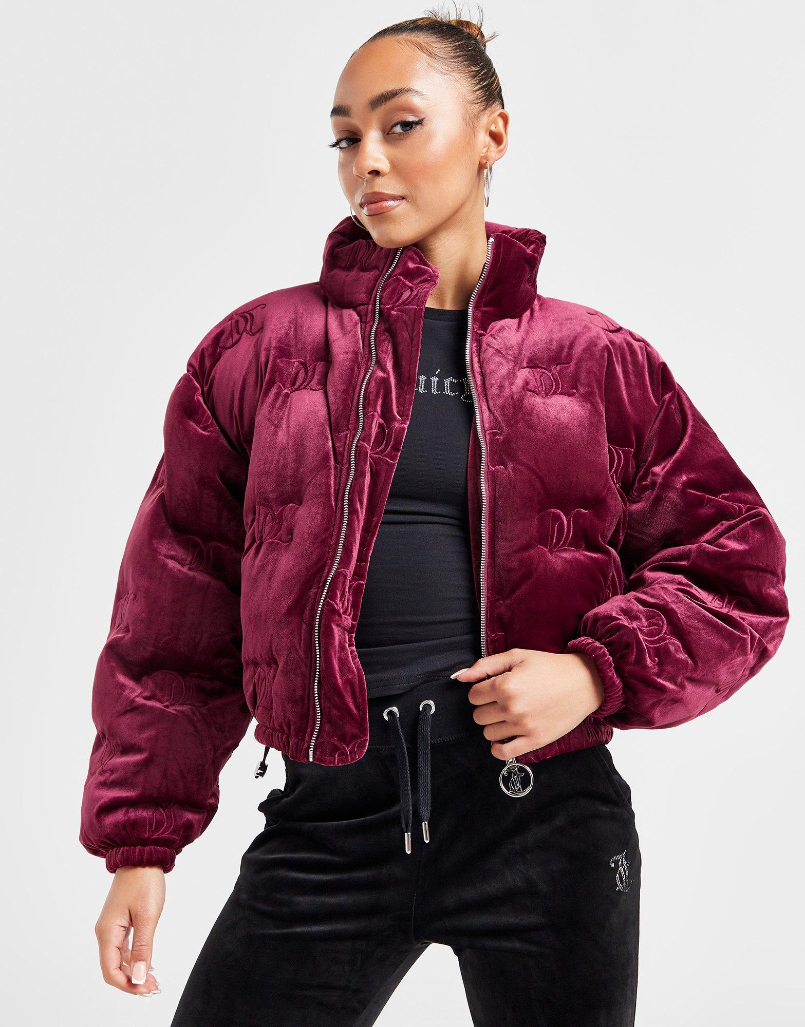 JUICY COUTURE All Over Print Velour Padded Jacket