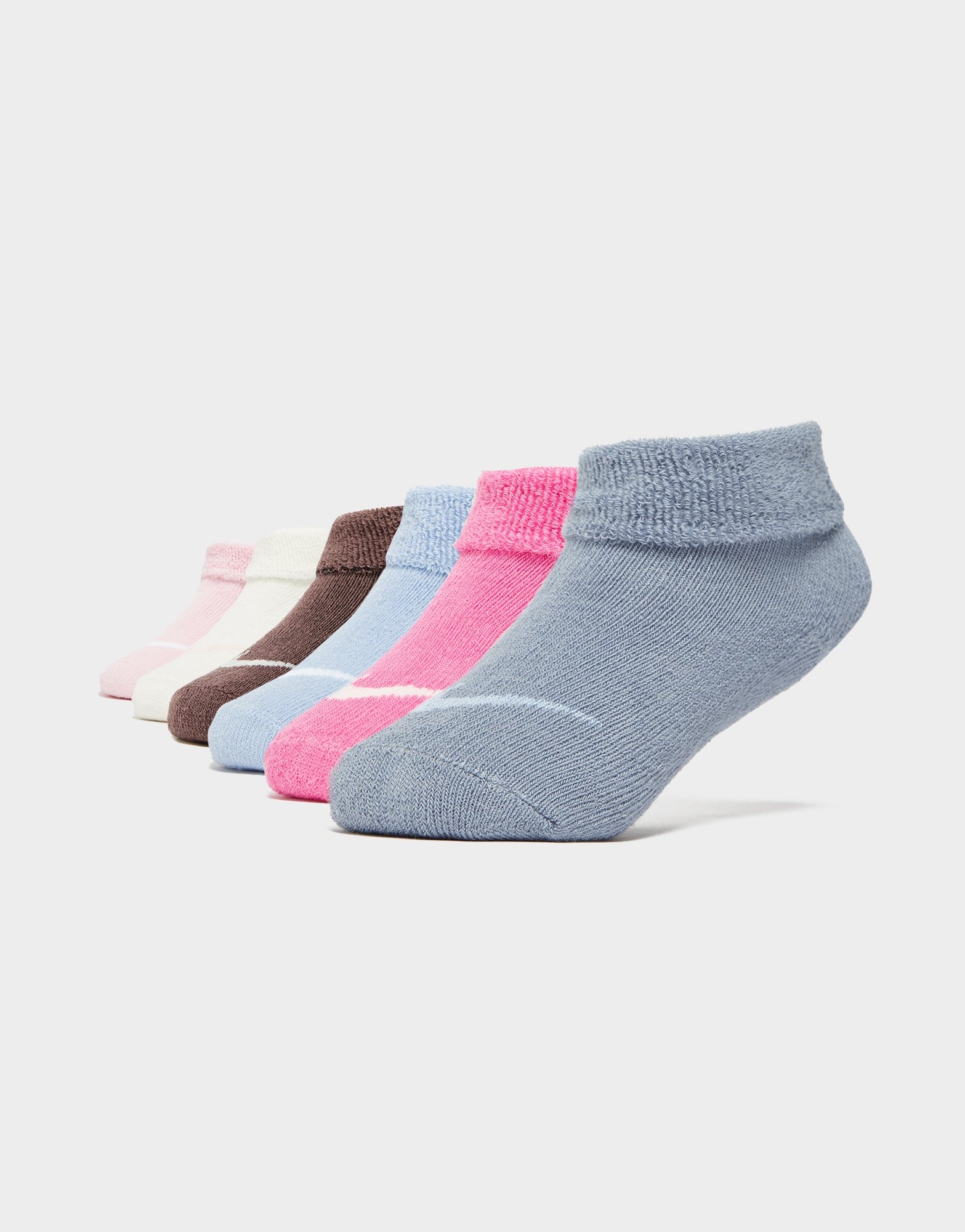 Multi Nike 6Pack Terry Socks Infant JD Sports