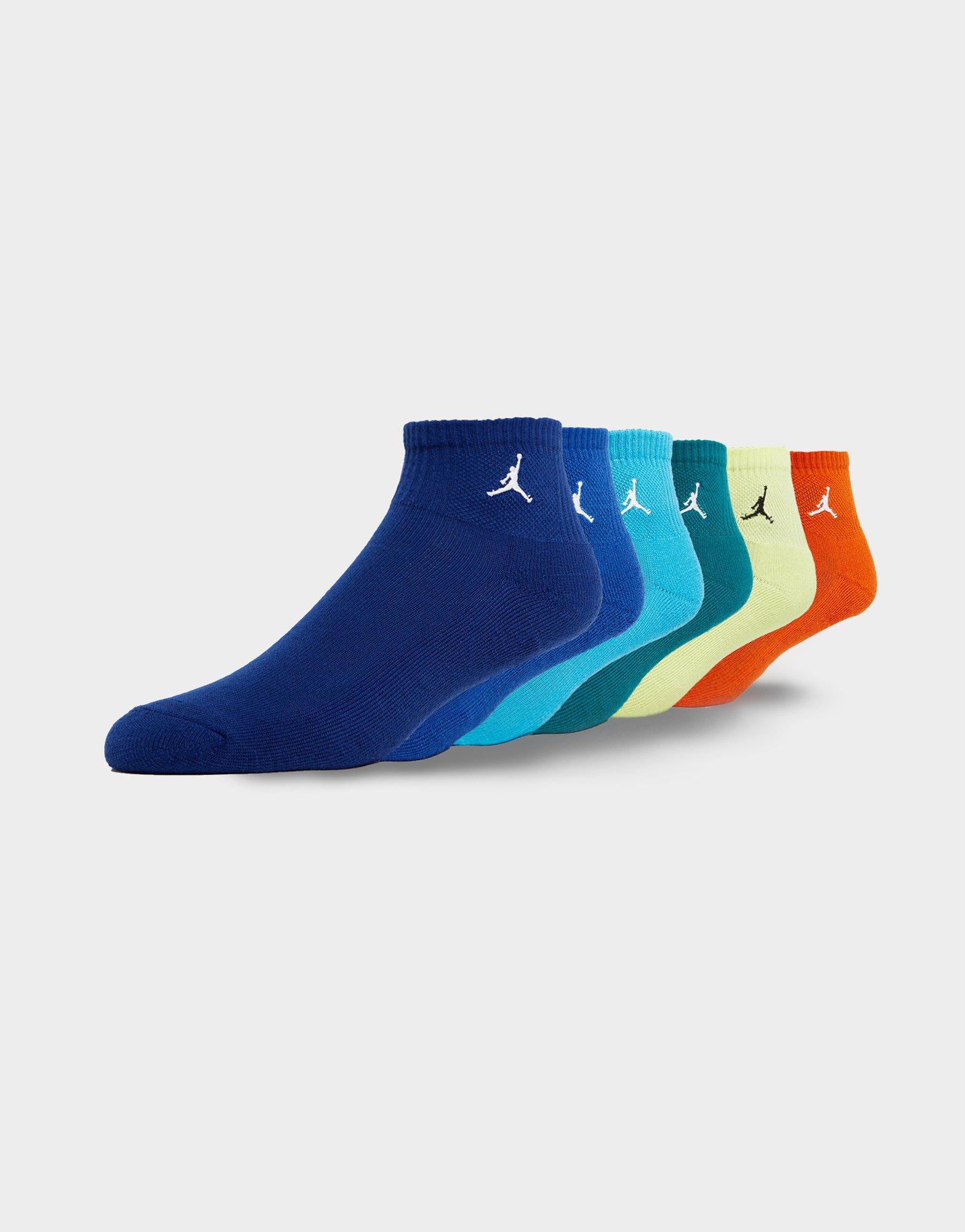 Multi Jordan 6 Pack Ankle Socks Junior JD Sports UK