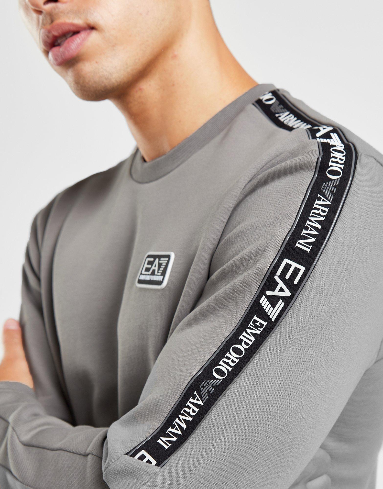 Emporio armani ea7 tape crew sweatshirt new arrivals