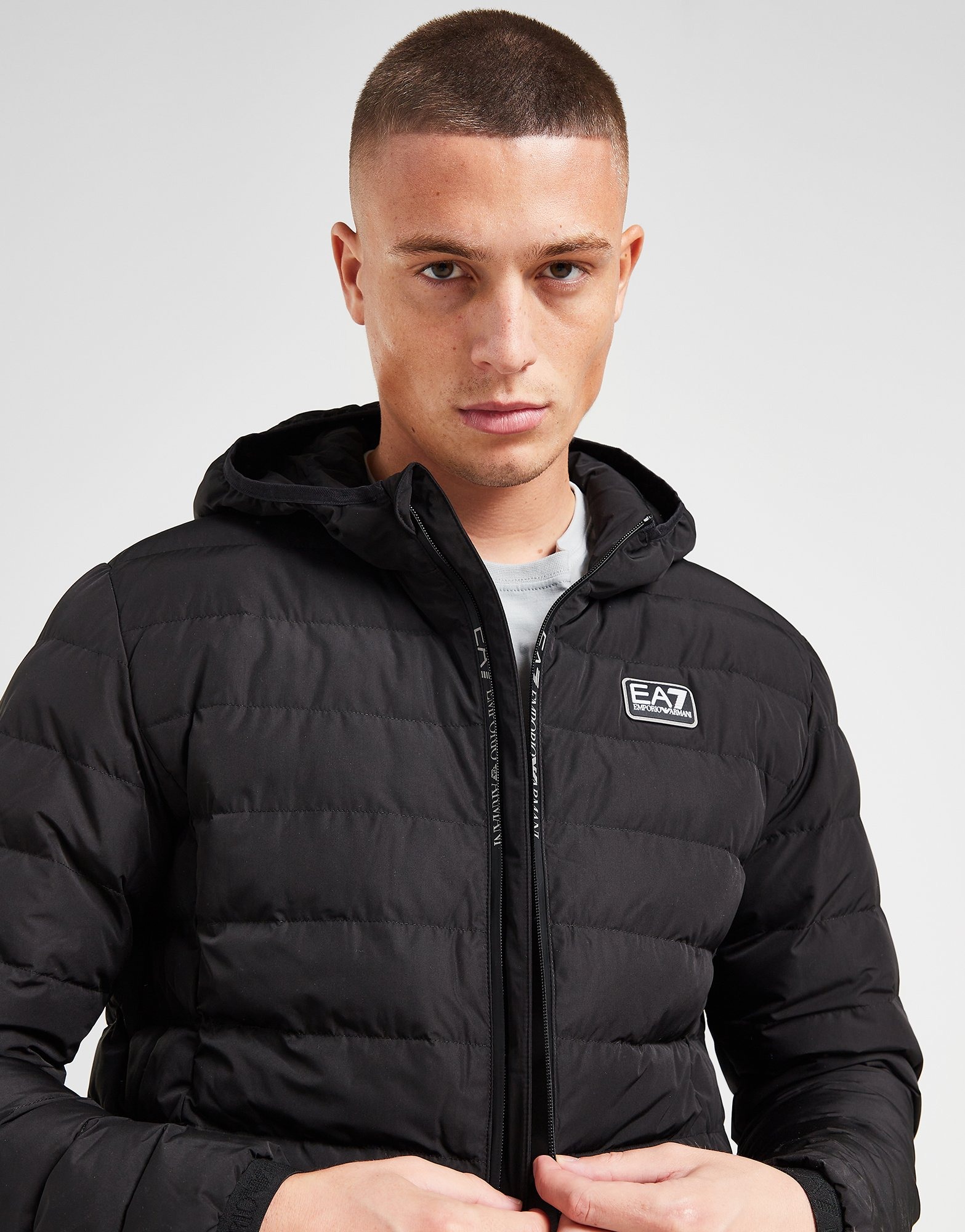 Black Emporio Armani EA7 Baffle Jacket | JD Sports UK