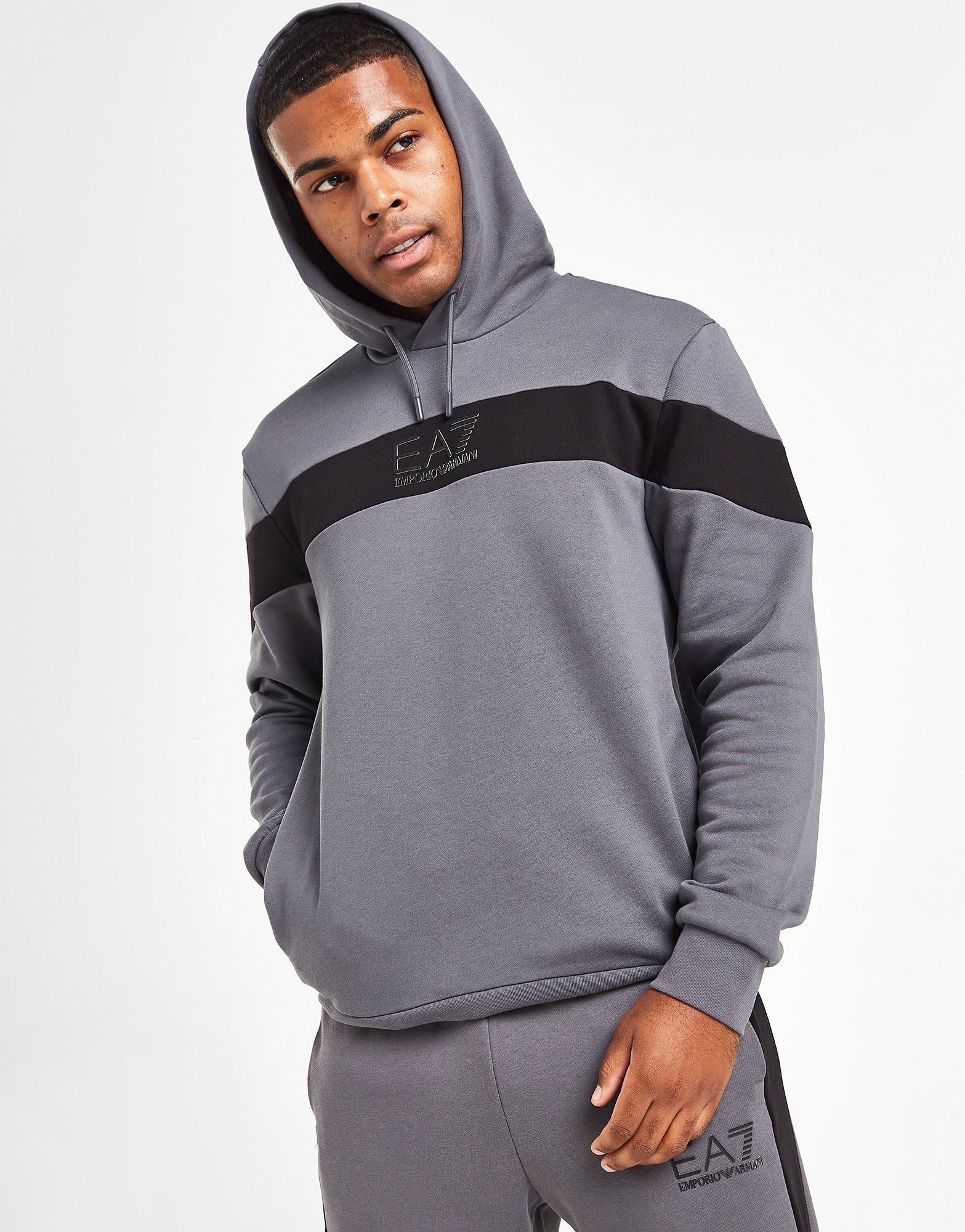 Emporio Armani EA7 Colour Block Overhead Hoodie Tracksuit