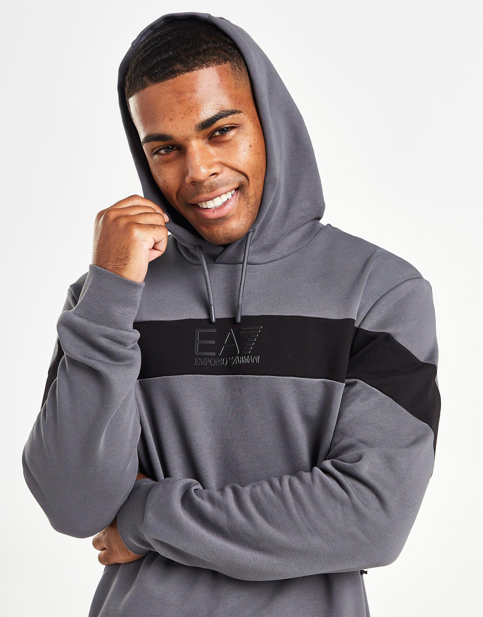 Emporio Armani EA7 Colour Block Overhead Hoodie Tracksuit