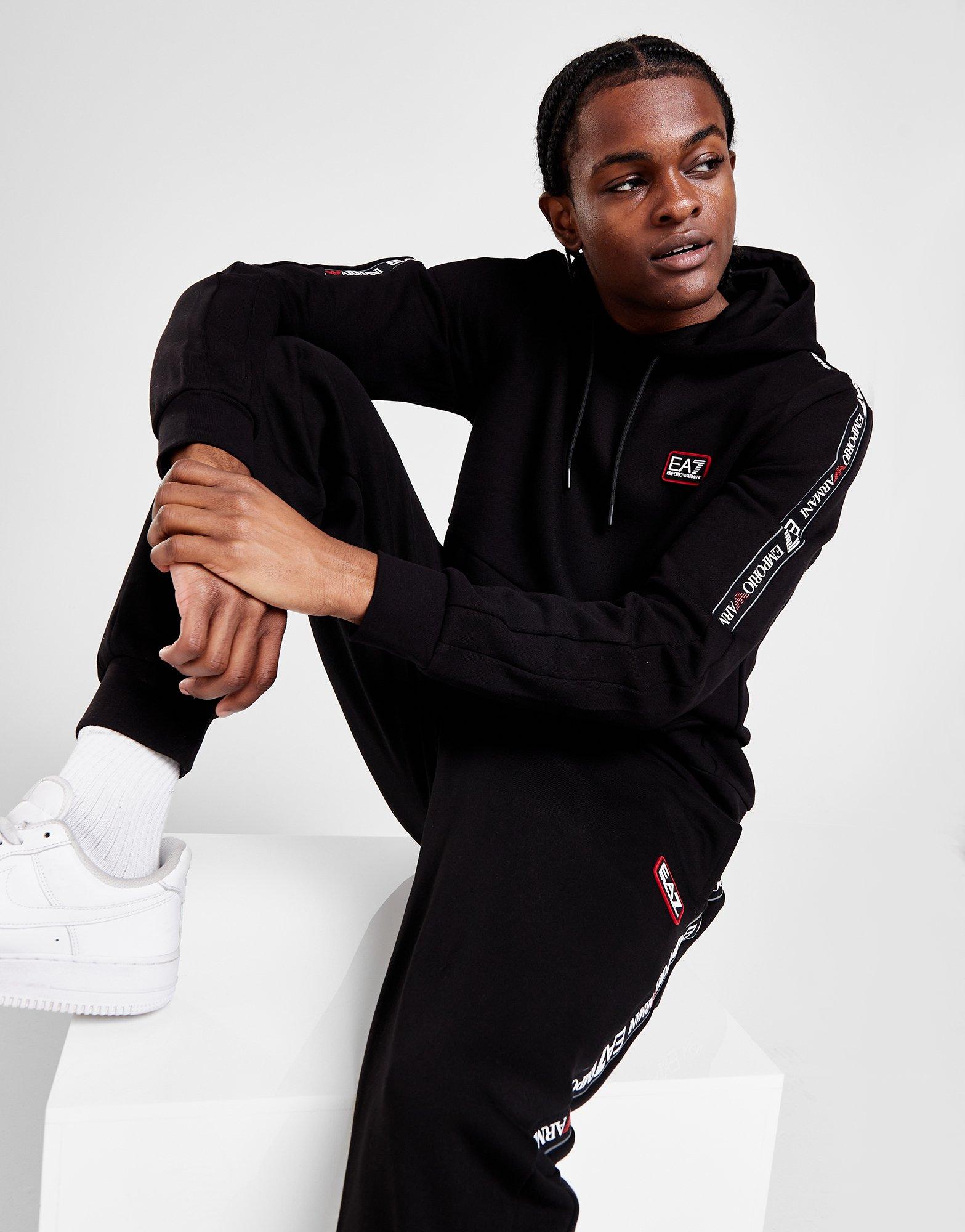 Black on sale ea7 hoodie