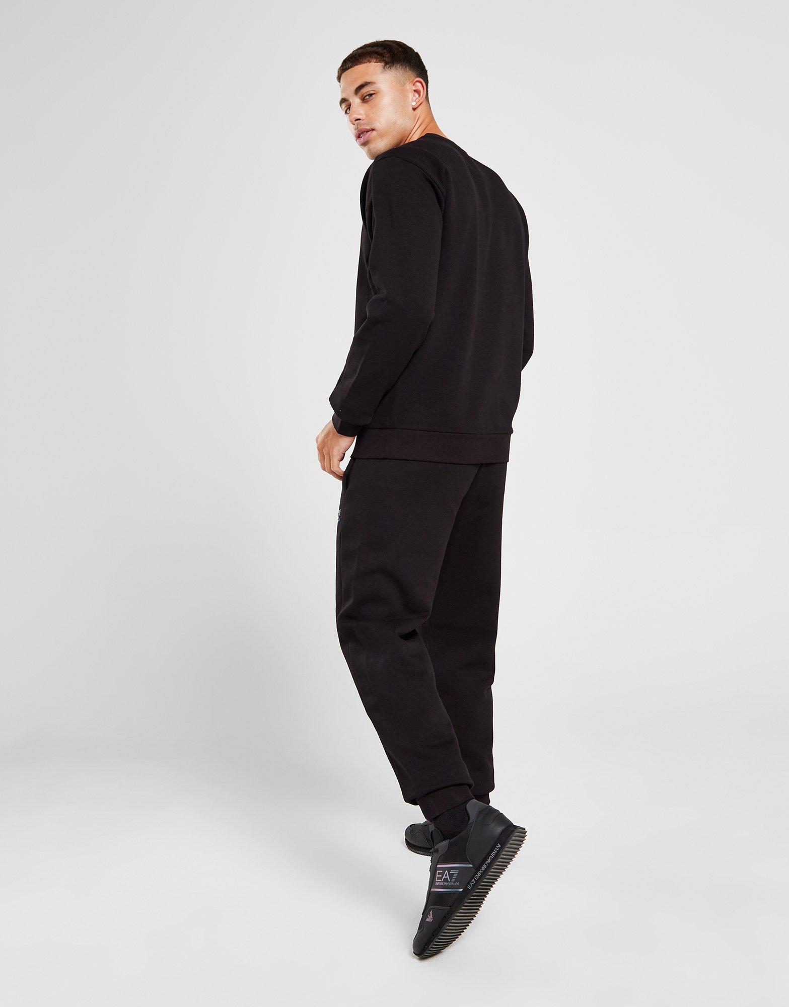 Black Emporio Armani EA7 Overhead Reflective Tape Tracksuit - JD Sports  Global