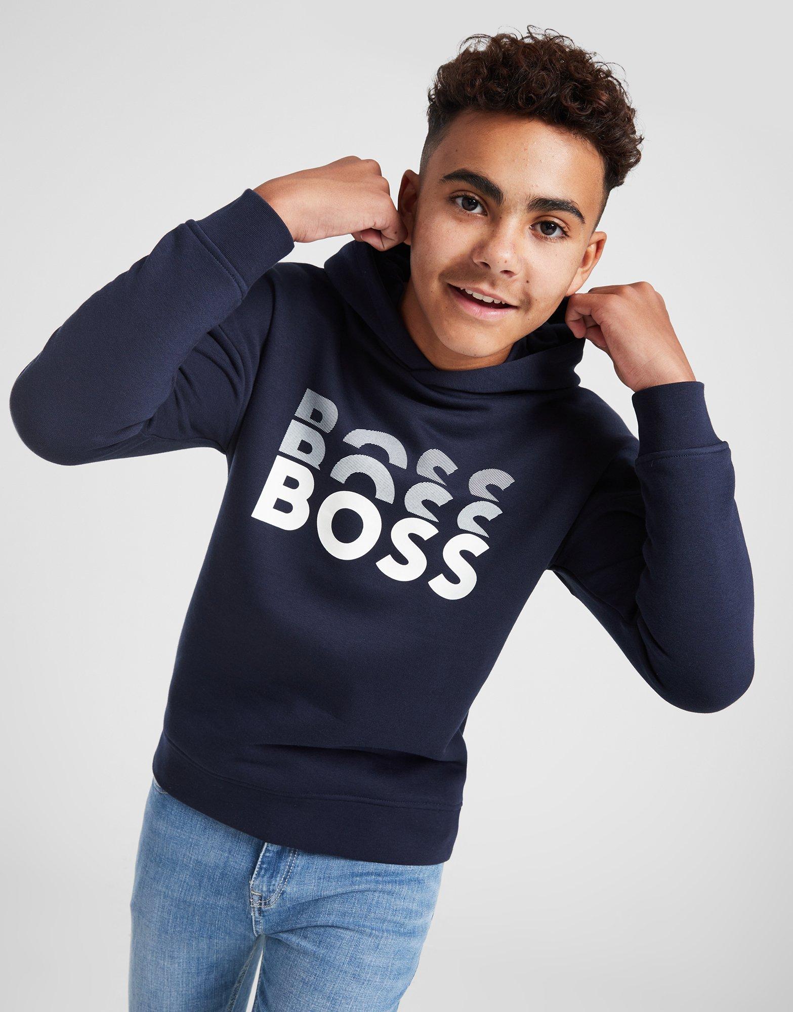 BOSS Fade Graphic Overhead Hoodie Junior